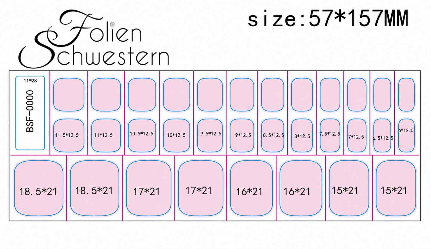 Fußfolien FF 0076 - Mermaid - UV Free & No Top Coat!