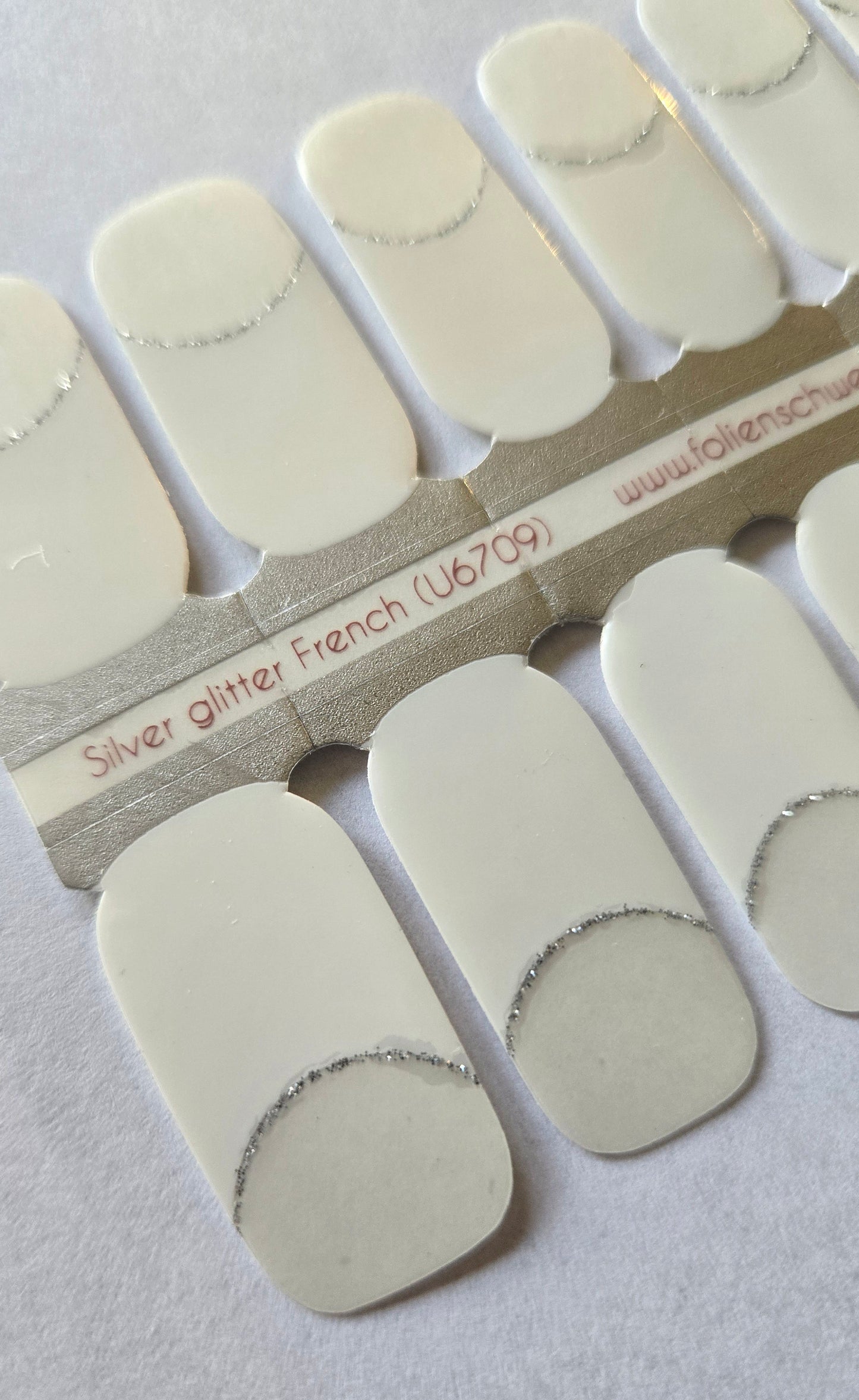 Exclusive - Silver Glitter French (teils transparent) S6709 - LIMITED!