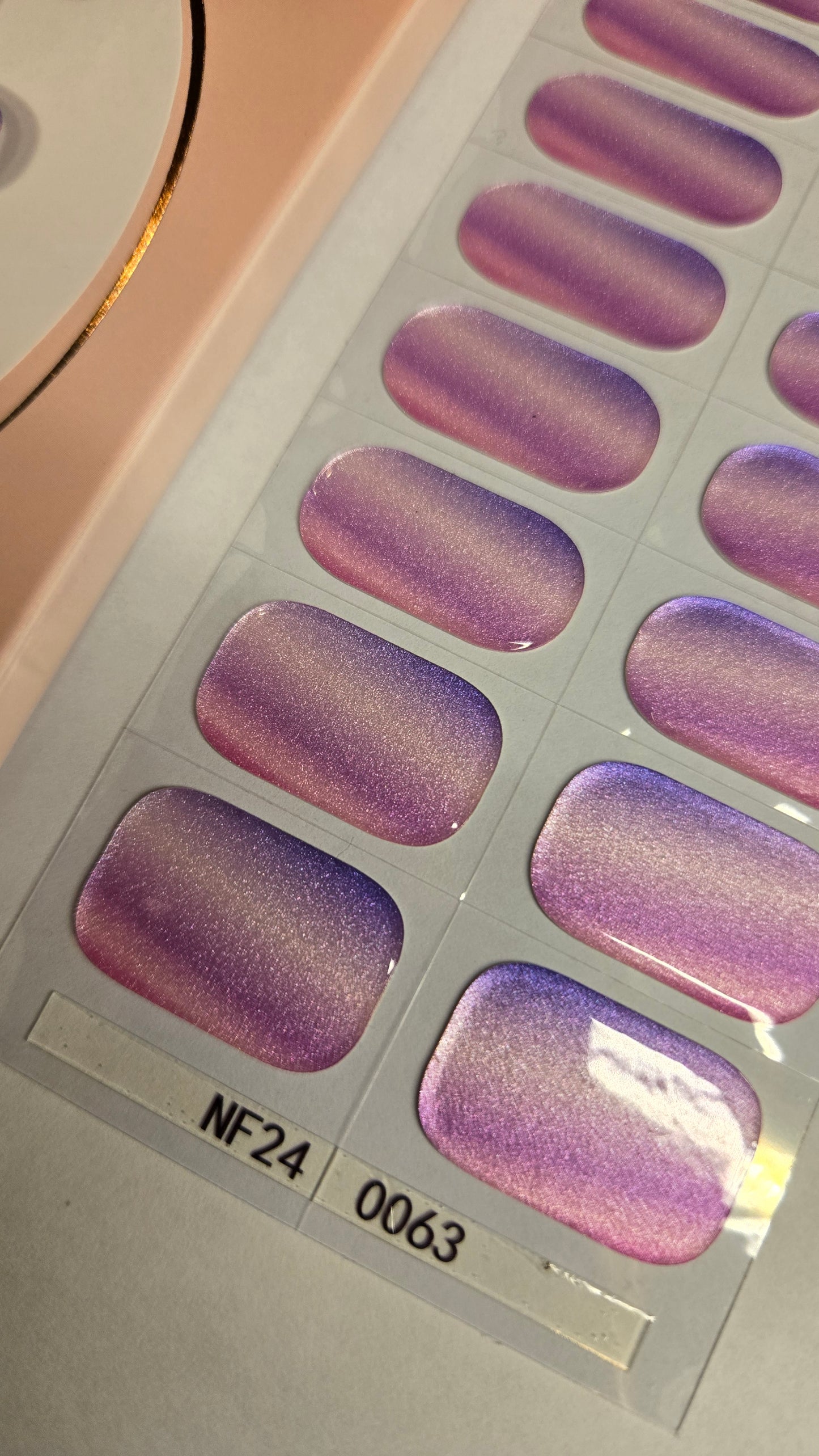 UV Gel Folien NF - Sugar Honey NF240063