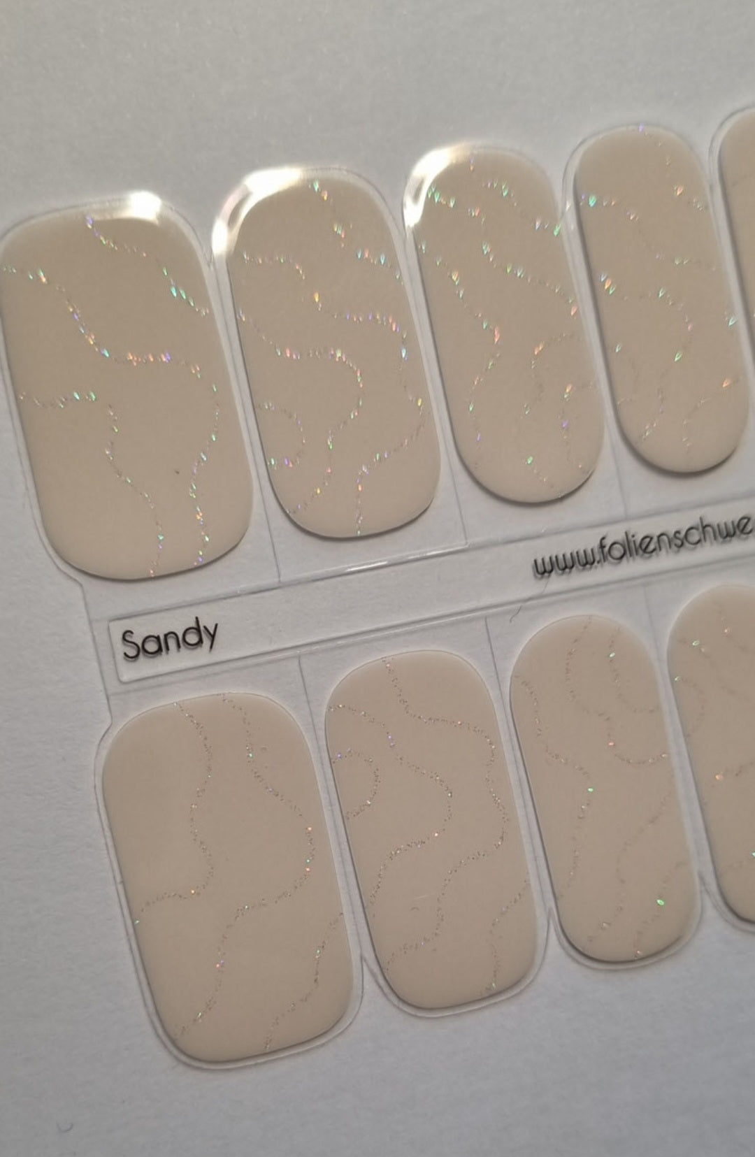 UV Gel Folien SG - Exclusive UV – Sandy U6397 (leicht semitransparent) - LIMITED!