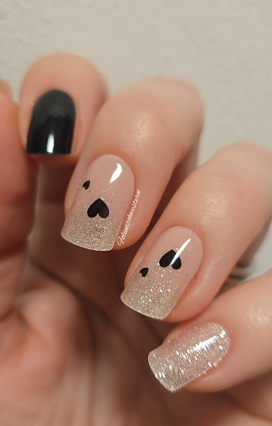 UV Gel Folien NG - Black Heart French - NG200516