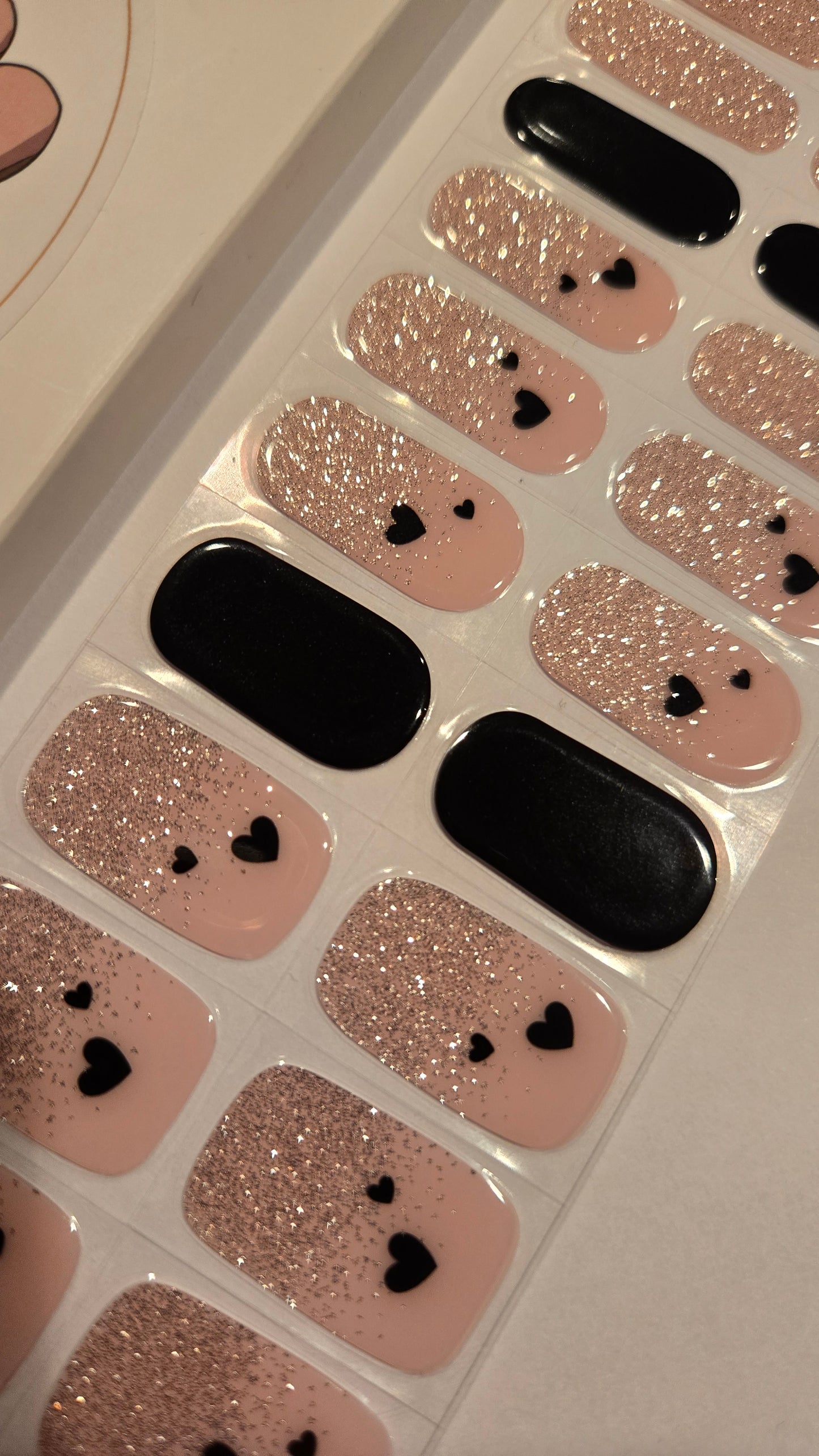UV Gel Folien NG - Black Heart French - NG200516