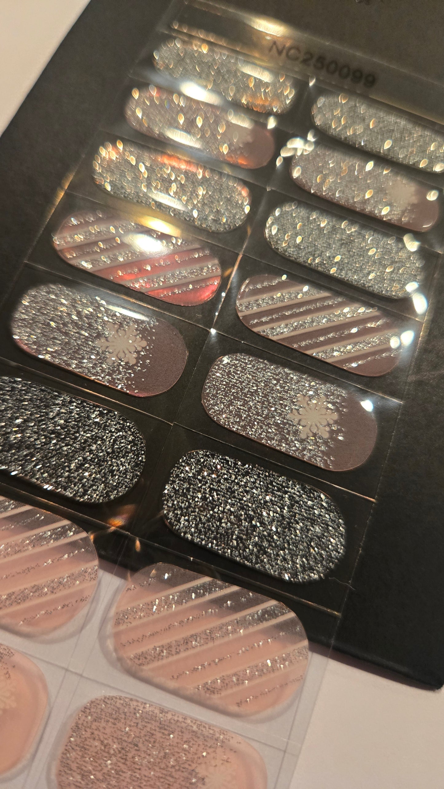 UV Gel Folien NC - Rose Noel Sparkle NC250099