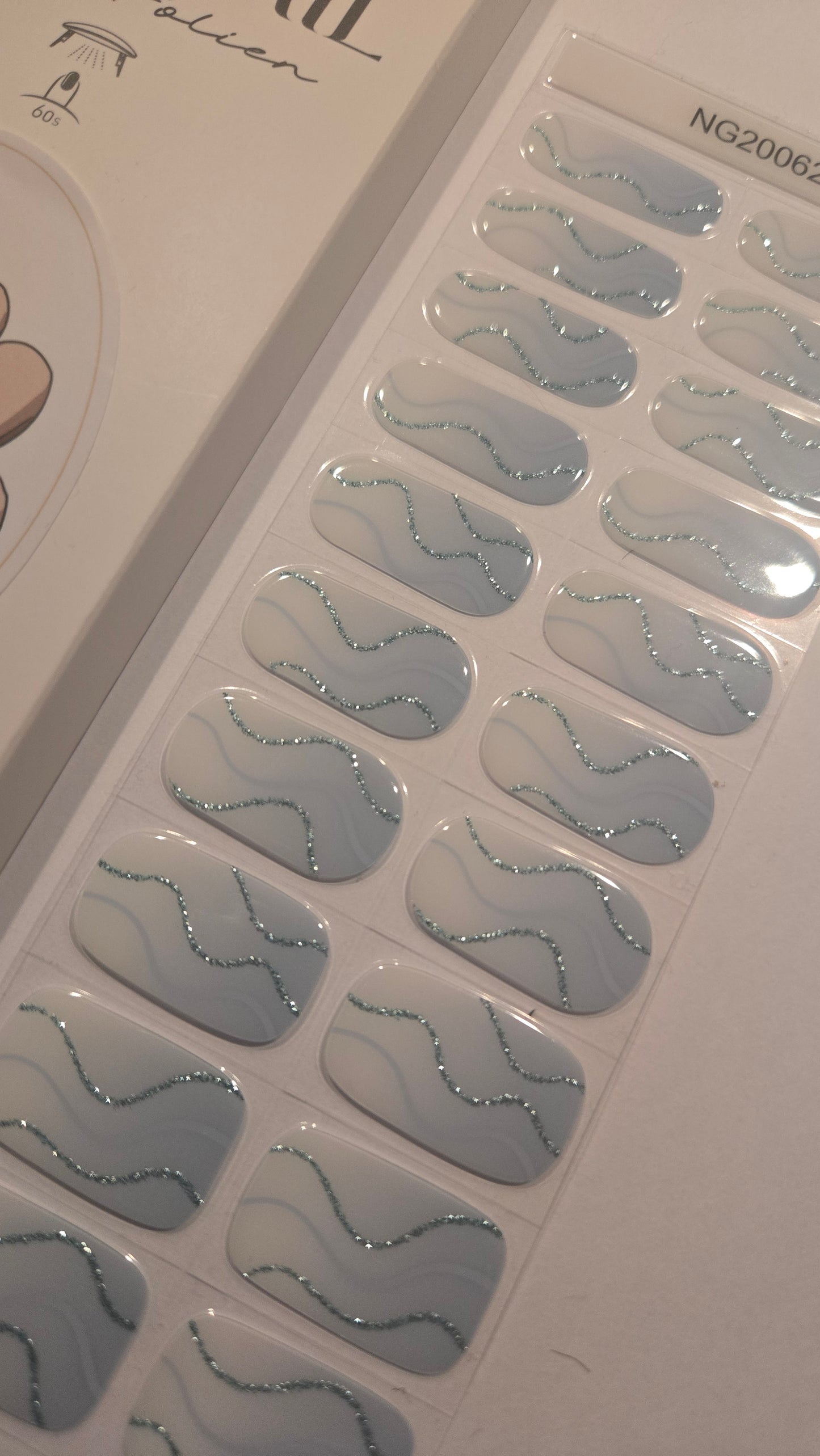 UV Gel Folien NG - Icy Waves NG200623