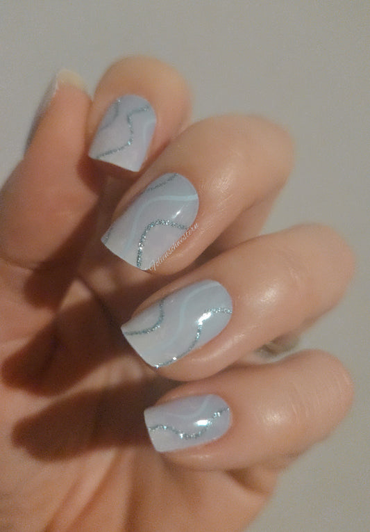 UV Gel Folien NG - Icy Waves NG200623