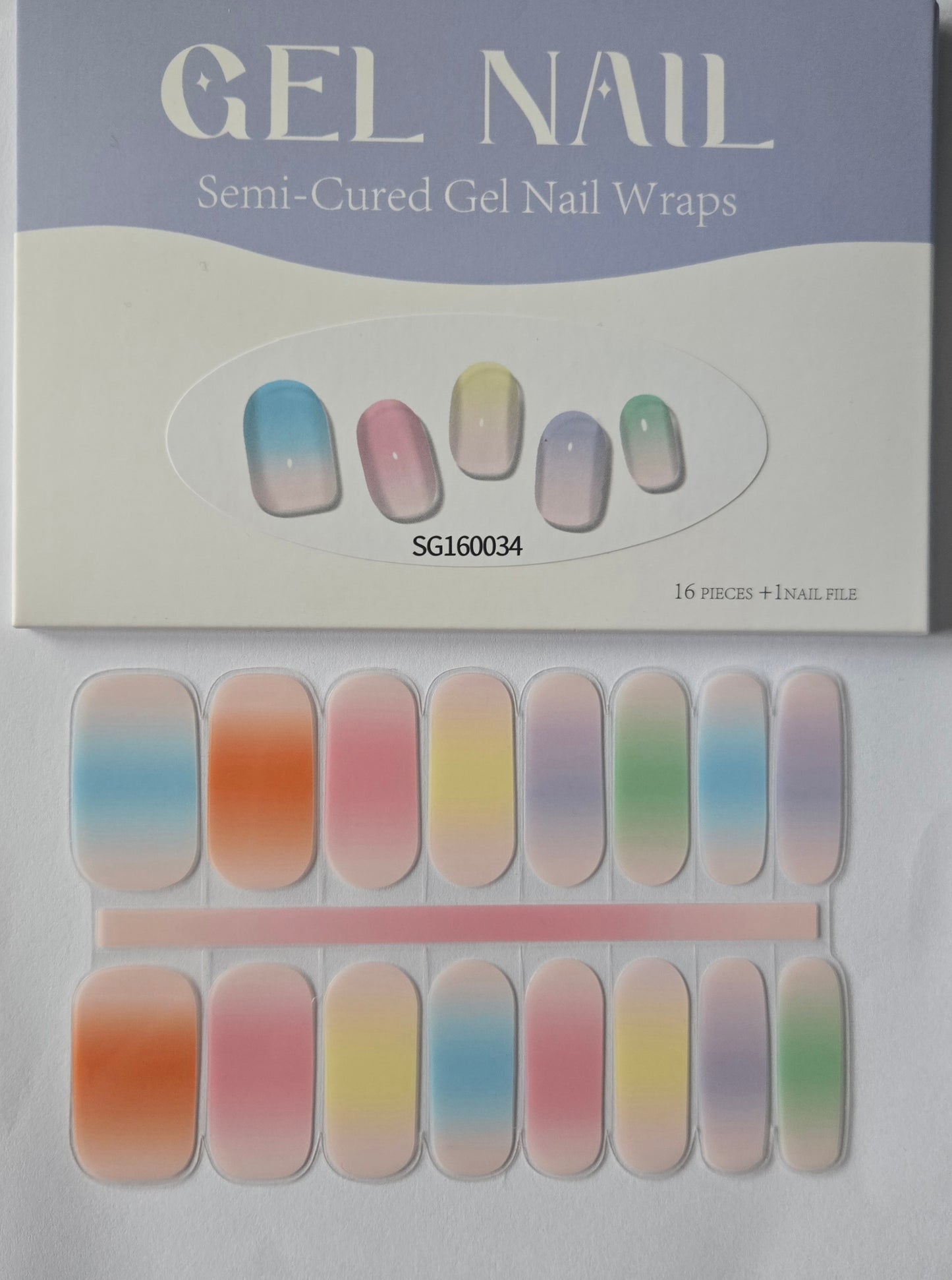 UV Gel Folien SG - Colorful Ombre SG160034- LIMITED!