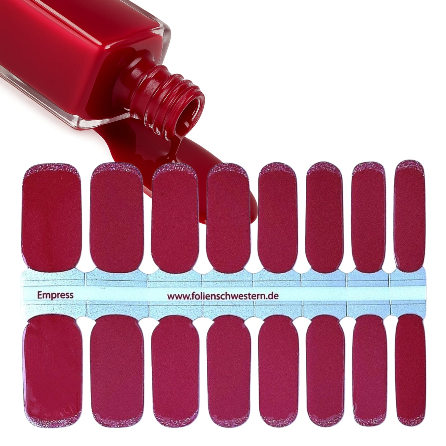 Standard Nagellackfolien.