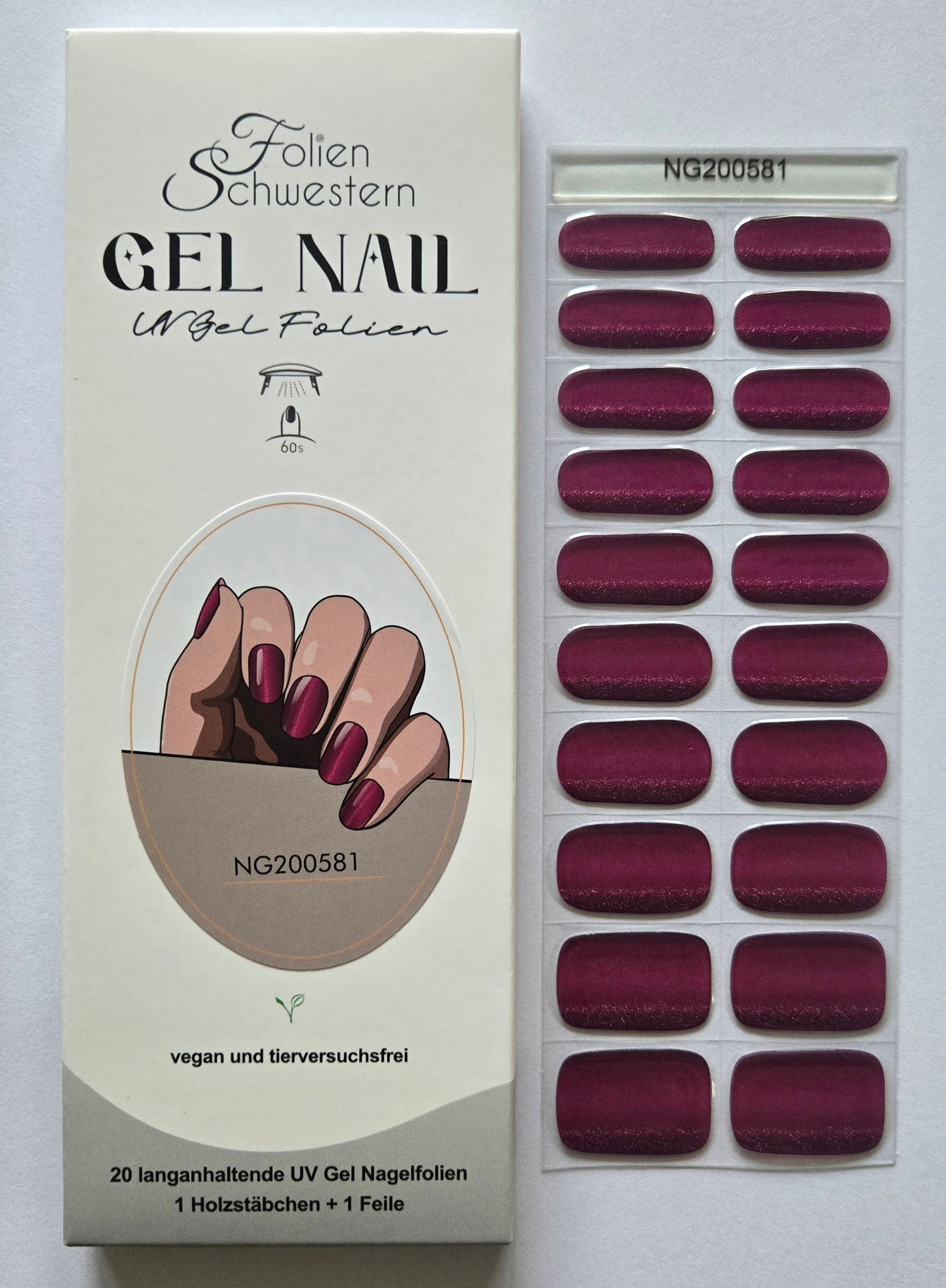 UV Gel Folien - NG Serie (20 Stück)