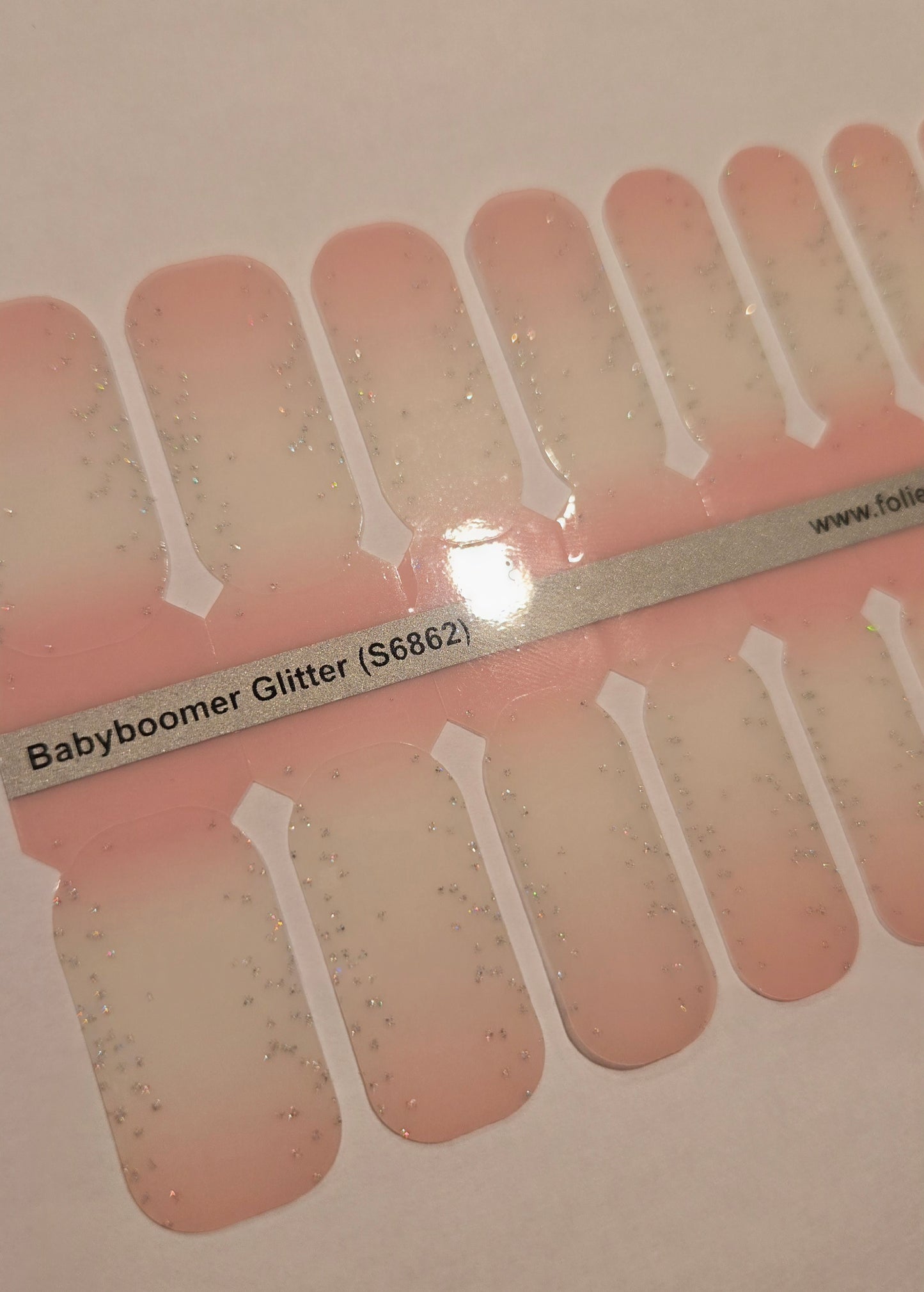 Exclusive GlossFlex - Babyboomer Glitter (semitransparent) S6862