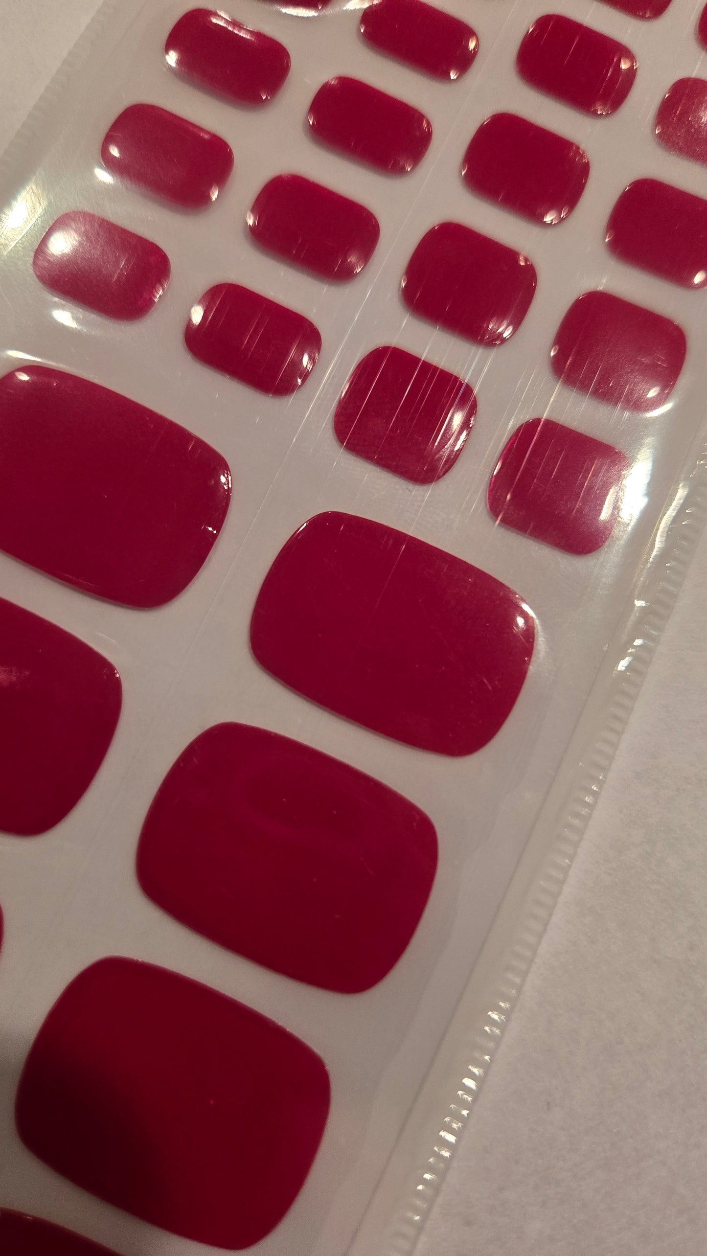 Fußfolien FF41 - Red Tommy - UV Free & No Top Coat!