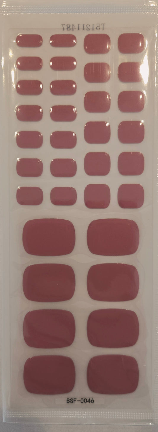 Fußfolien FF46 - Rosie - UV Free & No Top Coat!