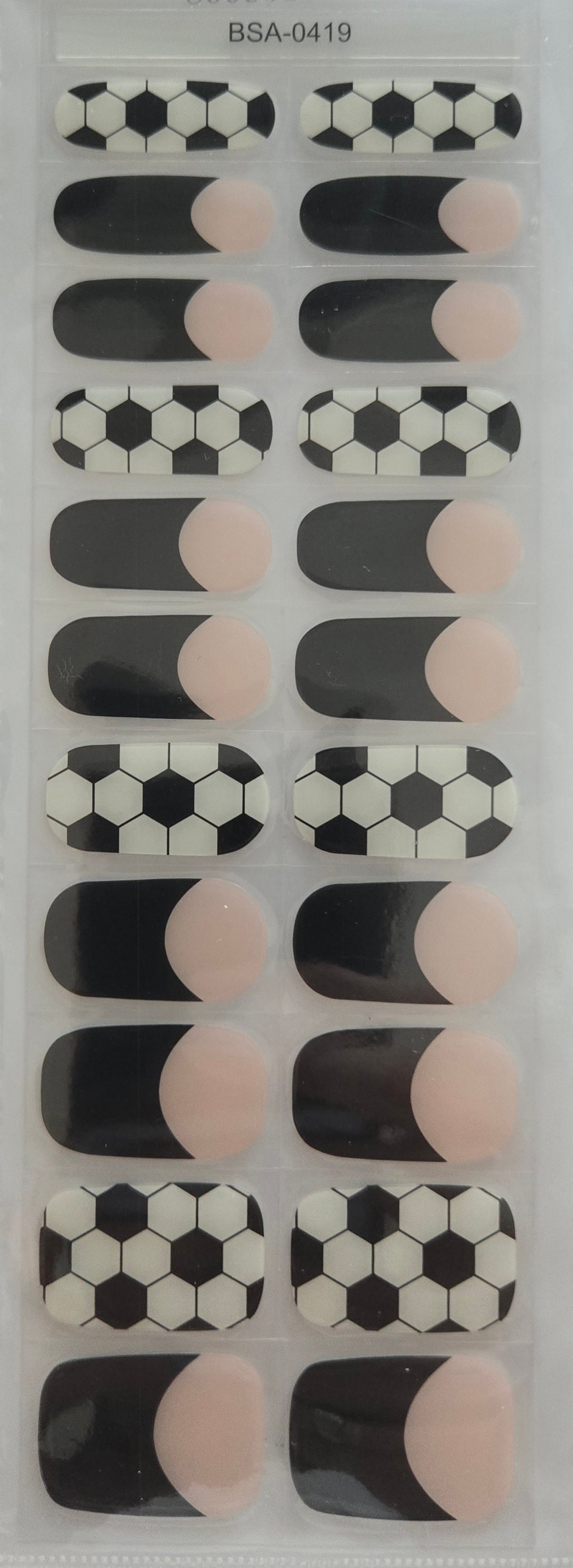 UV Free & No Top Coat - Fanfolie Fußball BSA0419