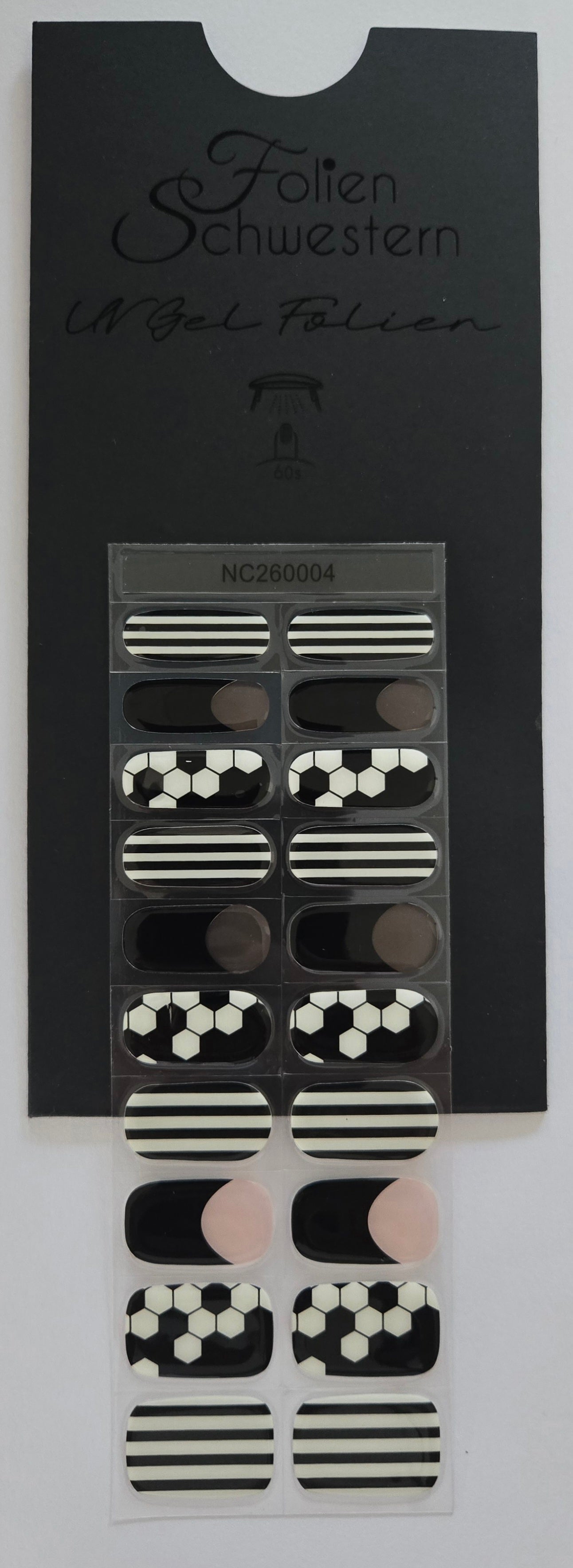 UV Gel Folien NC - Fanfolie Fußball NC260004