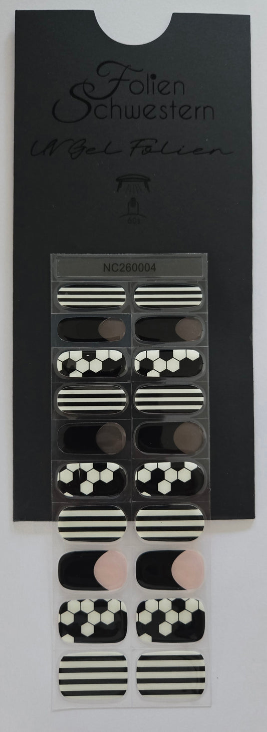 UV Gel Folien NC - Fanfolie Fußball NC260004