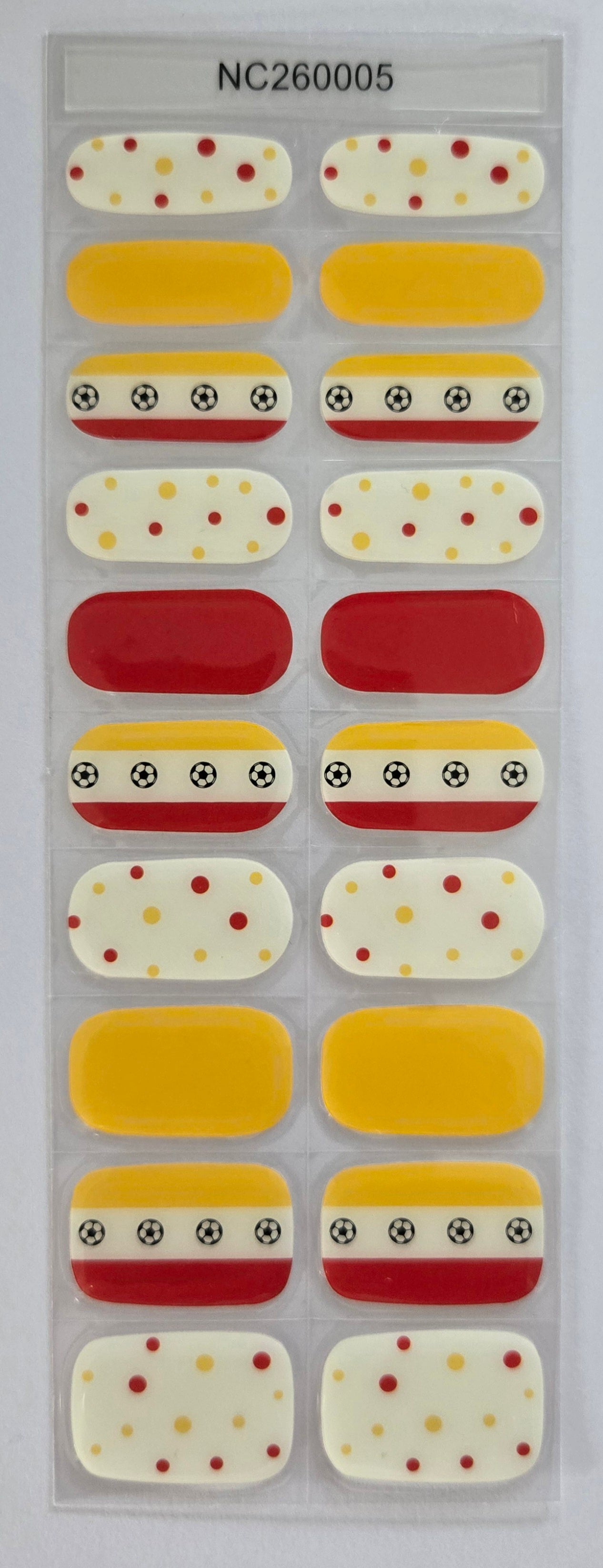 UV Gel Folien NC - Fanfolie Fußball NC 260005