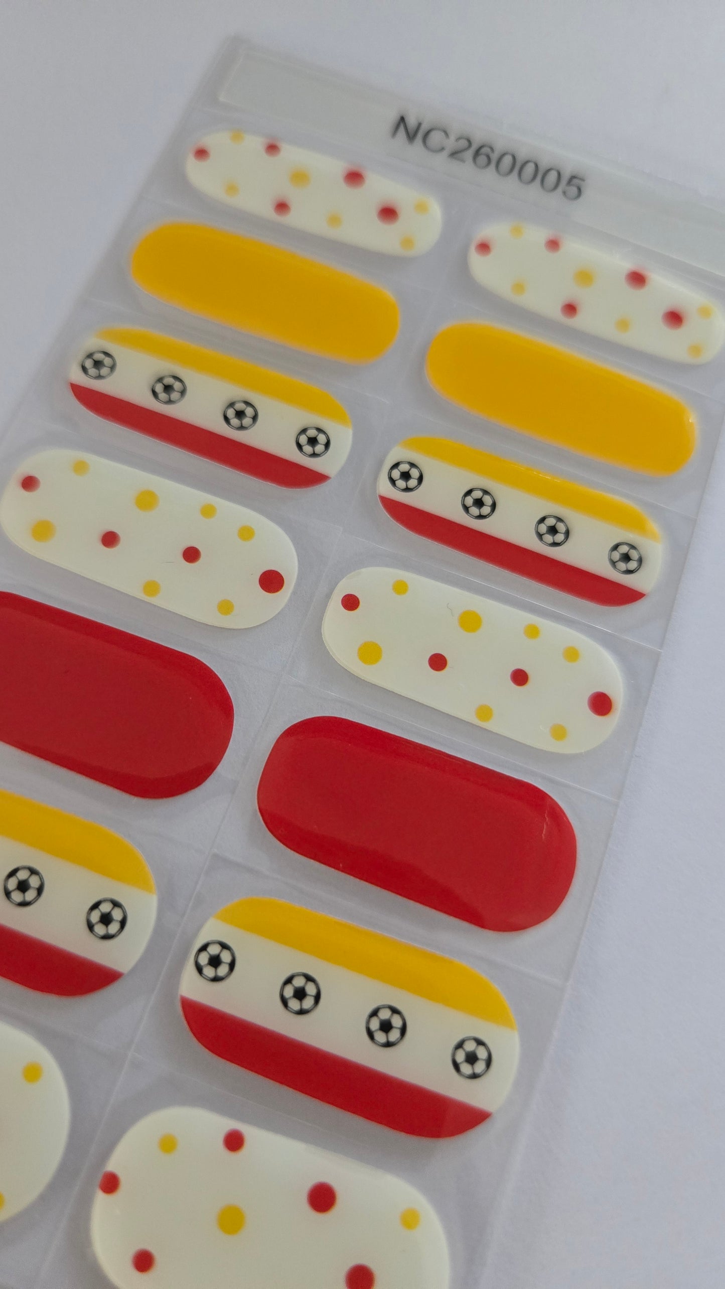UV Gel Folien NC - Fanfolie Fußball NC 260005