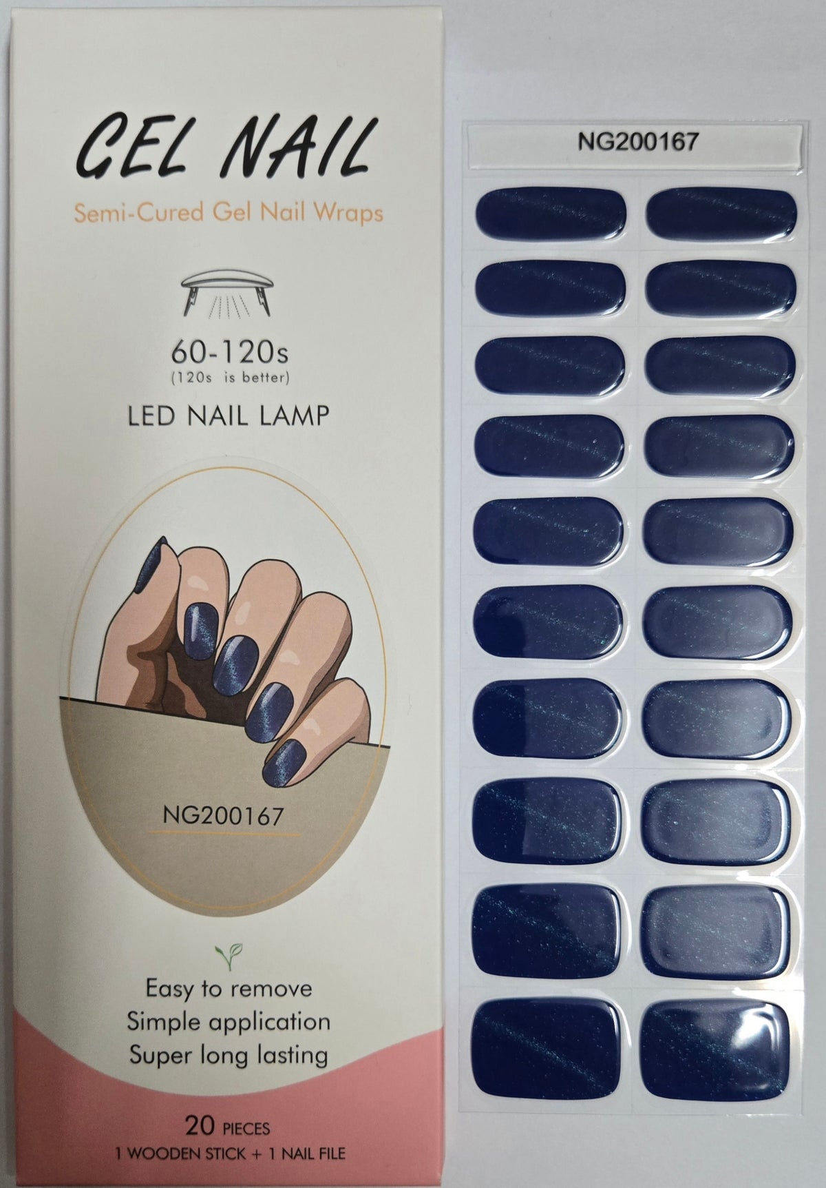 UV Gel Folien NG - Cat Eye Blue NG200167