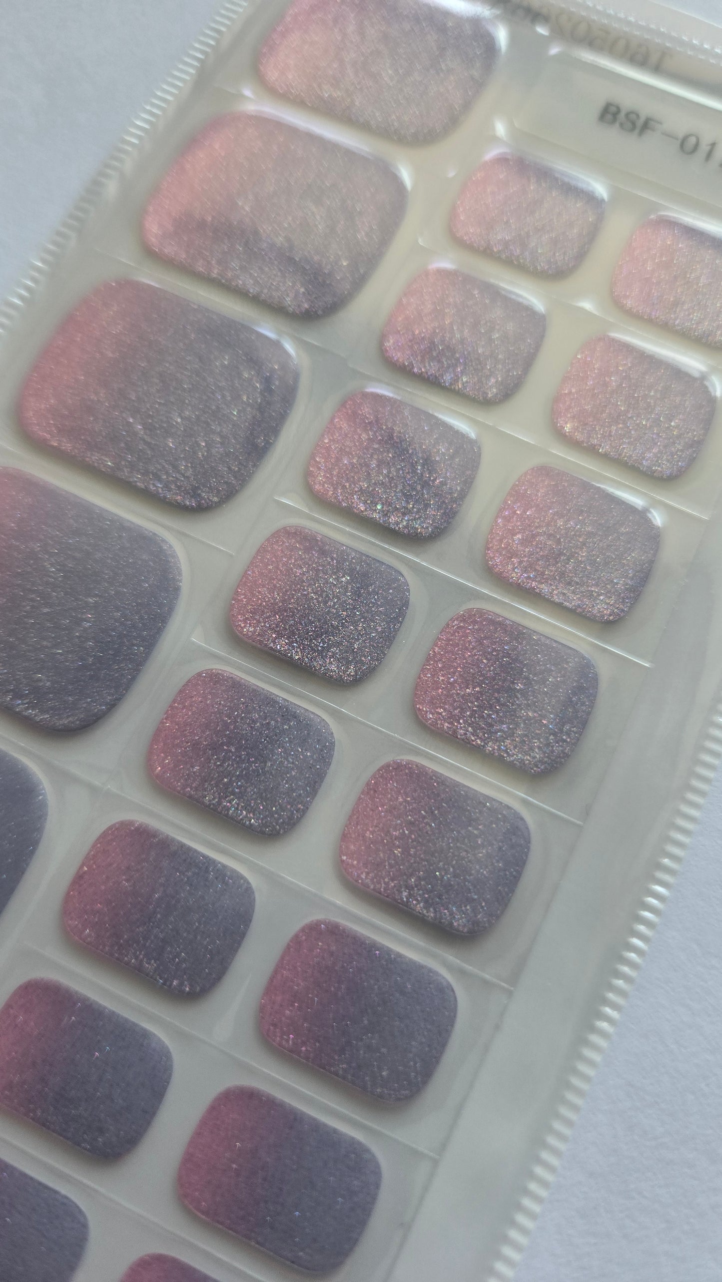 Fußfolien FF 0123 - Bubblegum Glitter - UV Free & No Top Coat!