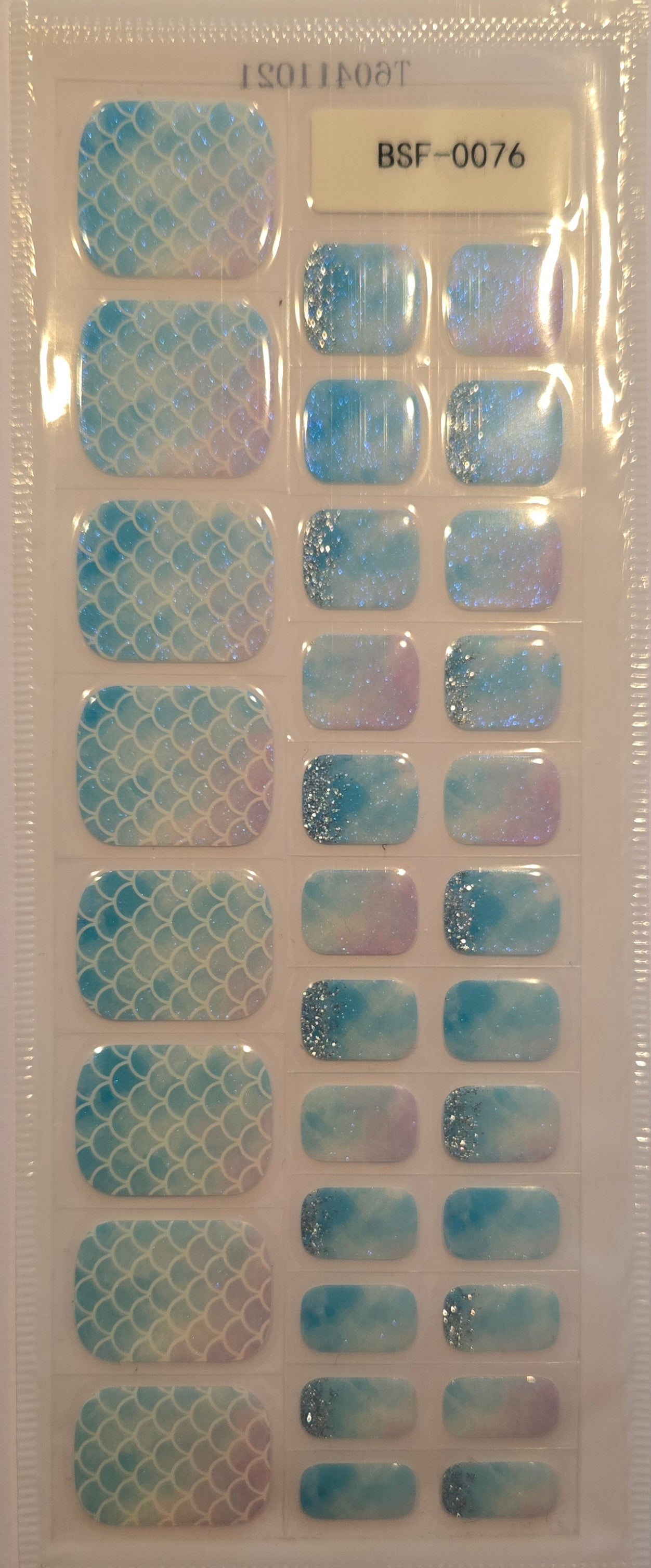 Fußfolien FF 0076 - Mermaid - UV Free & No Top Coat!