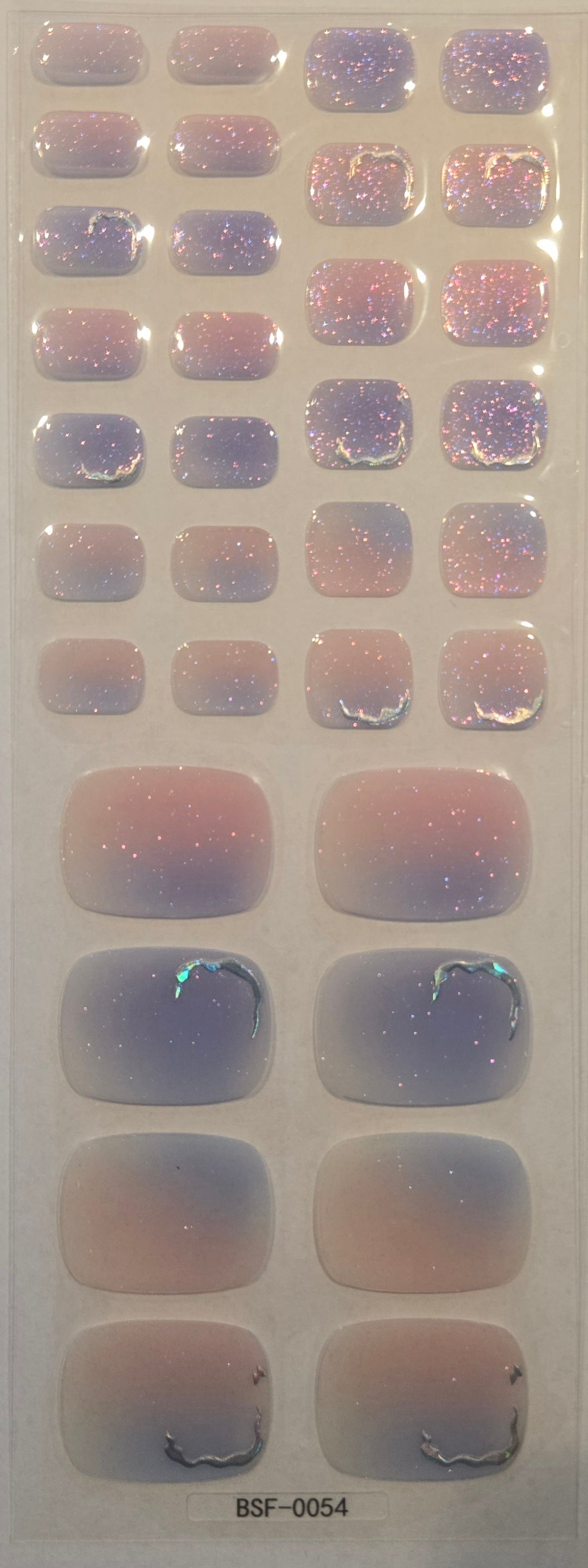 Fußfolien FF54 - Sky- UV Free & No Top Coat!