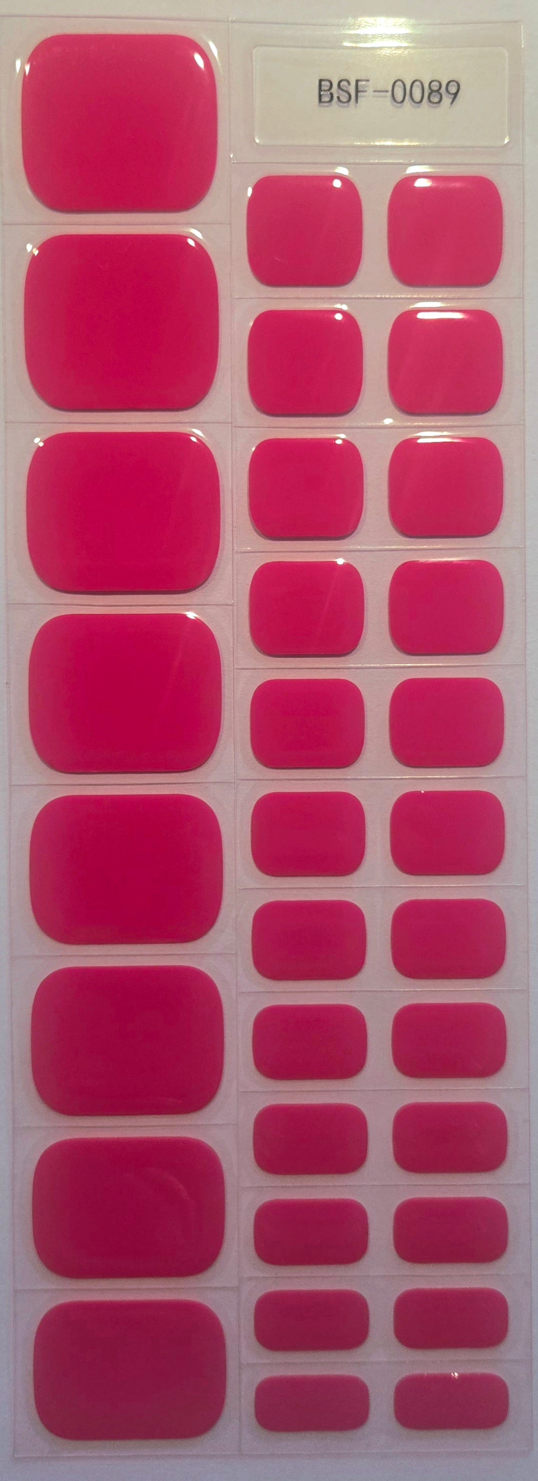 Fußfolien FF89 - Pink - UV Free & No Top Coat!