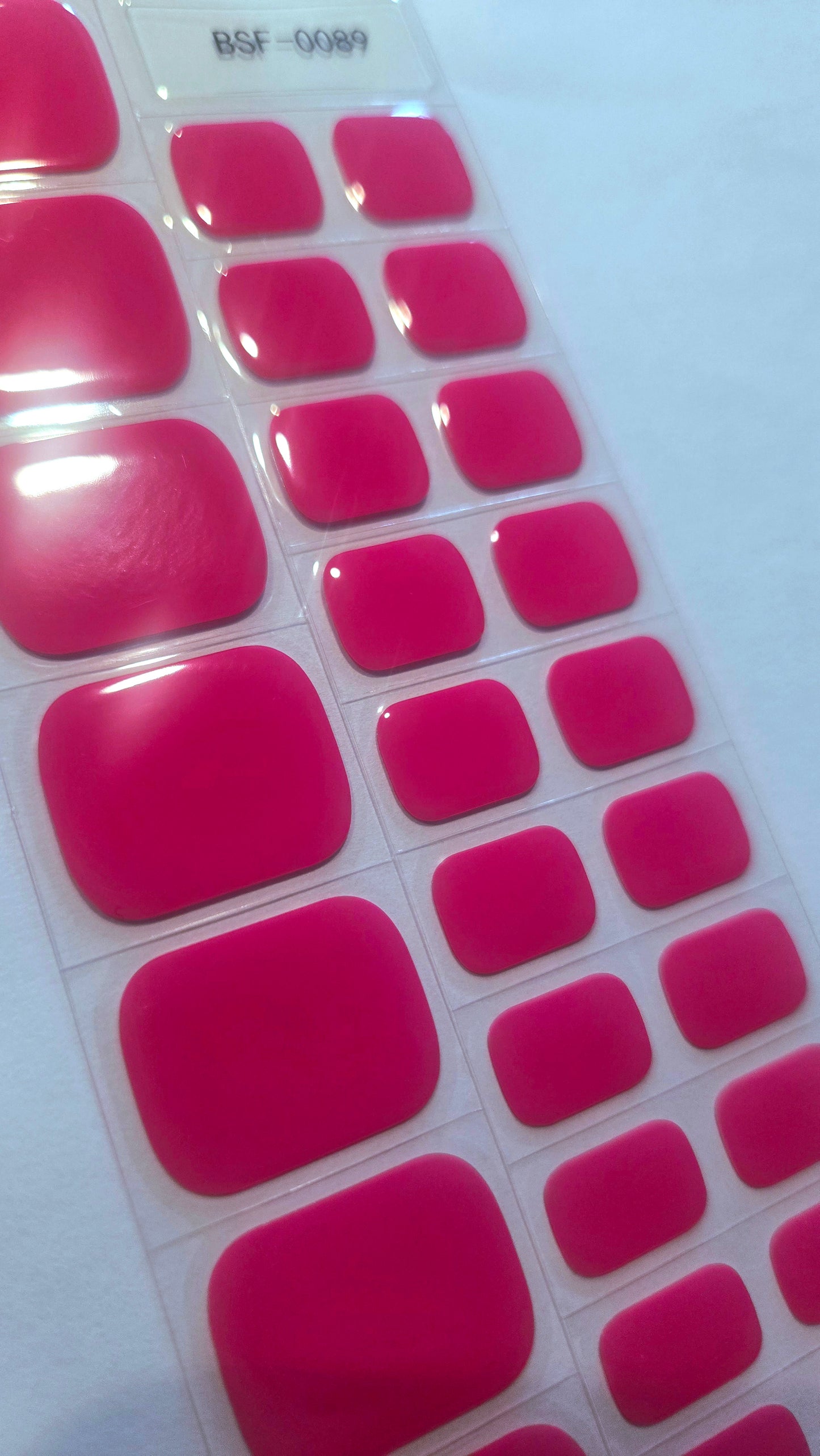 Fußfolien FF89 - Pink - UV Free & No Top Coat!