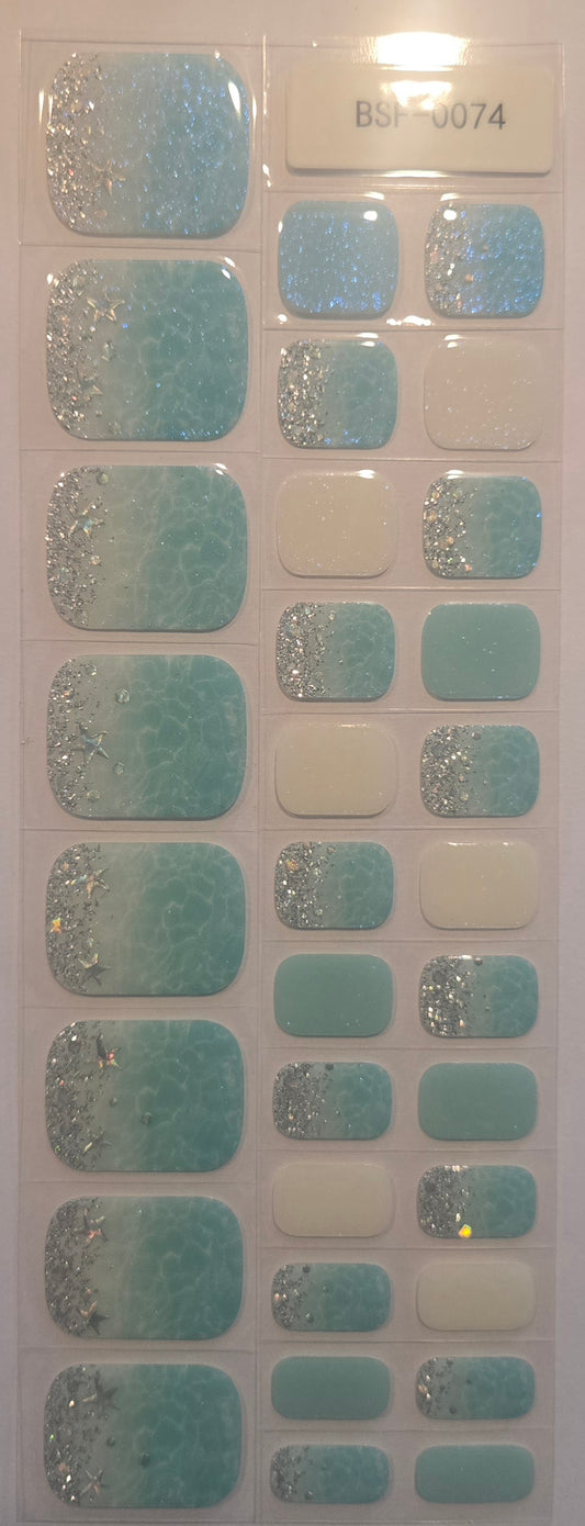 Fußfolien FF74 - Ocean Dream - UV Free & No Top Coat!