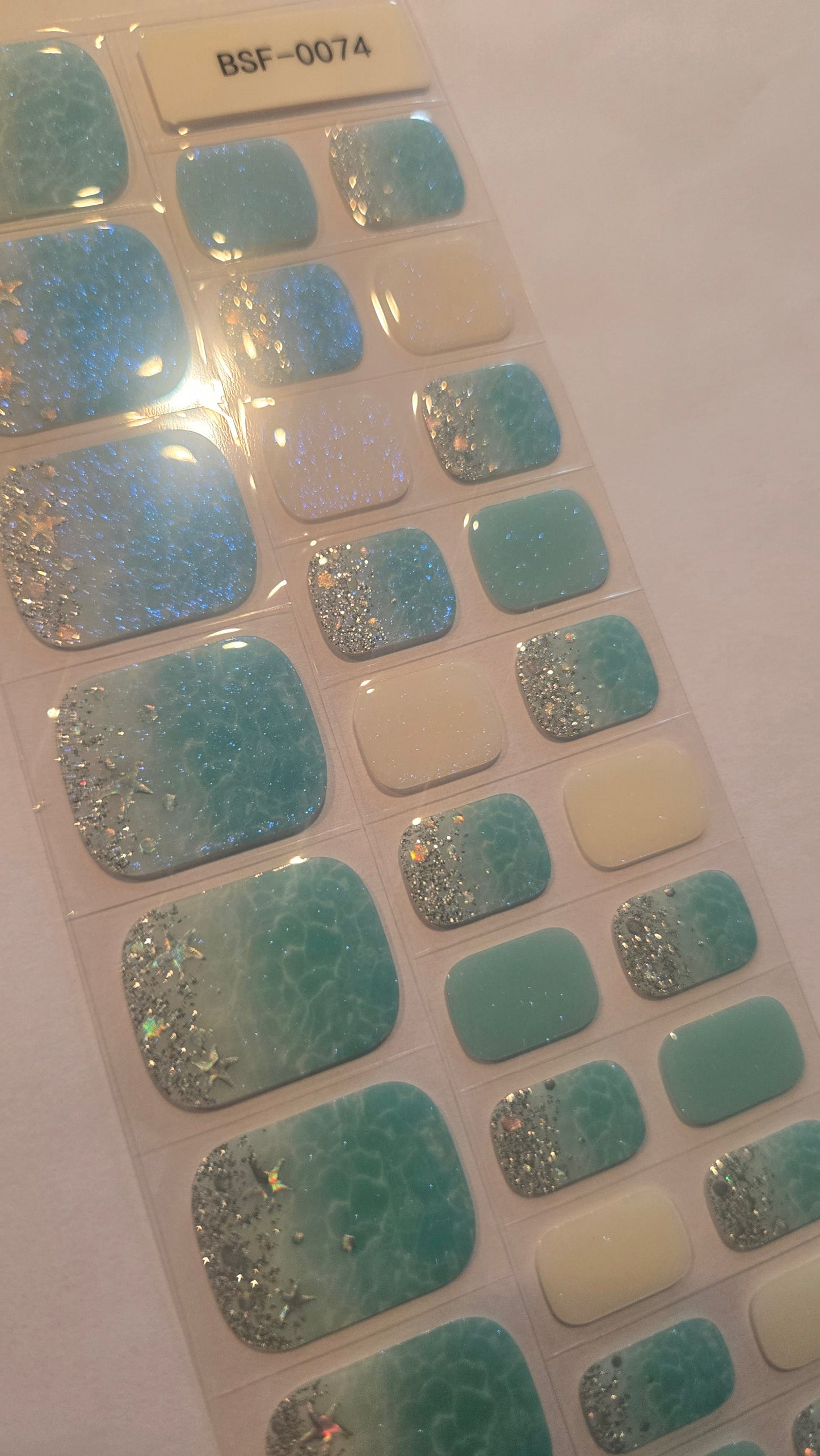 Fußfolien FF74 - Ocean Dream - UV Free & No Top Coat!