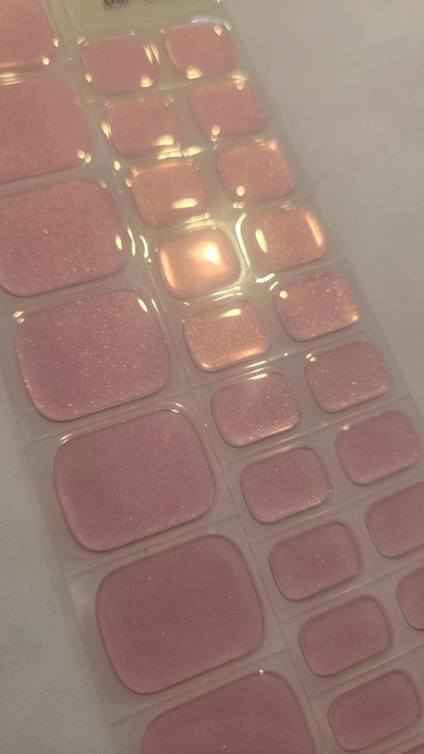 Fußfolien FF106 - Rose Glitter Kiss - UV Free & No Top Coat!