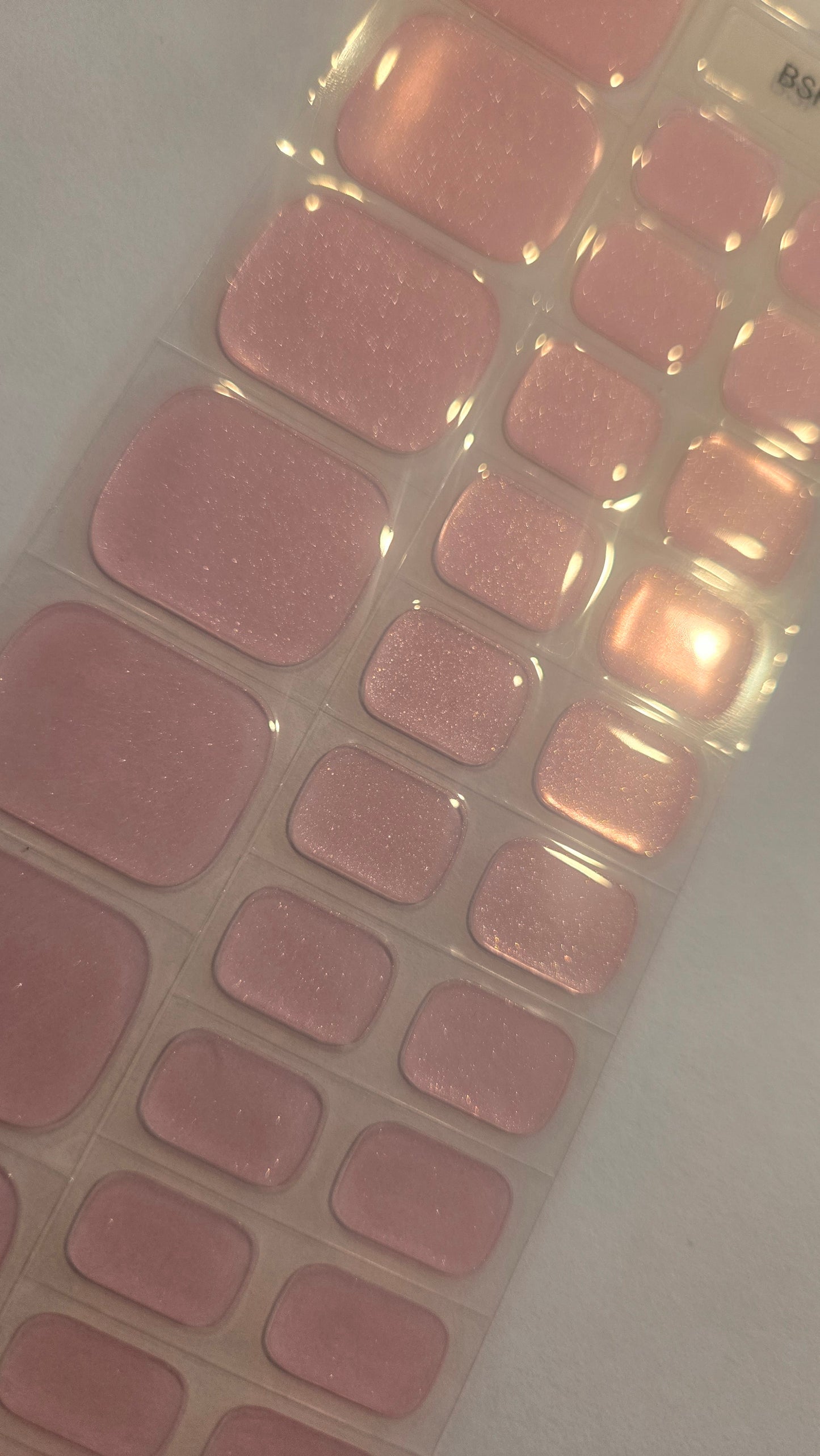 Fußfolien FF106 - Rose Glitter Kiss - UV Free & No Top Coat!