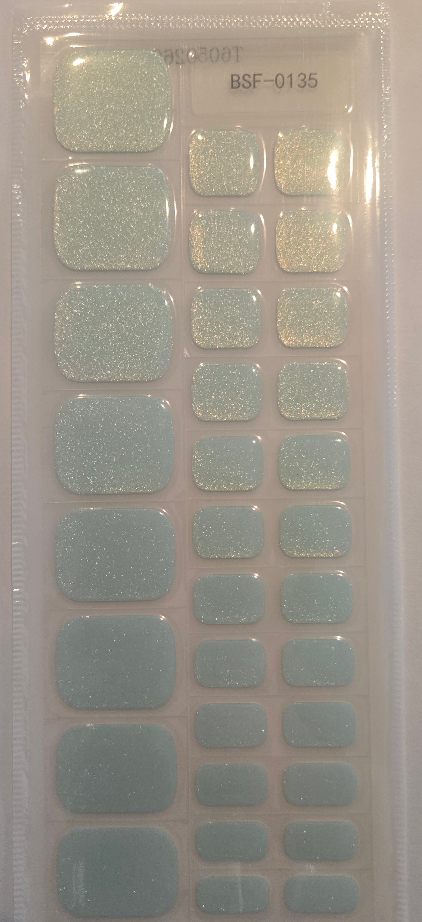 Fußfolien FF135 - Breeze Türkis - UV Free & No Top Coat!