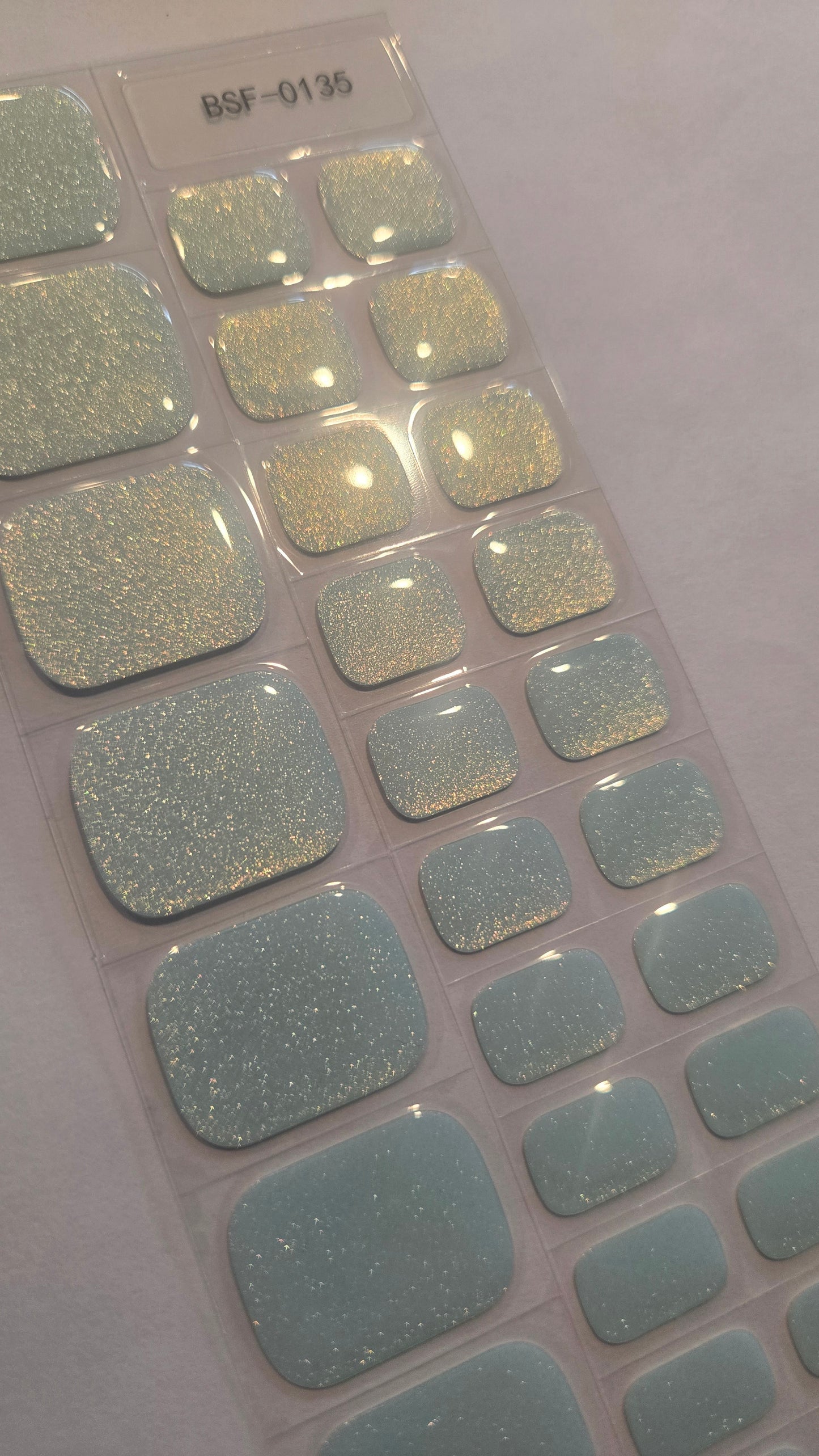 Fußfolien FF135 - Breeze Türkis - UV Free & No Top Coat!