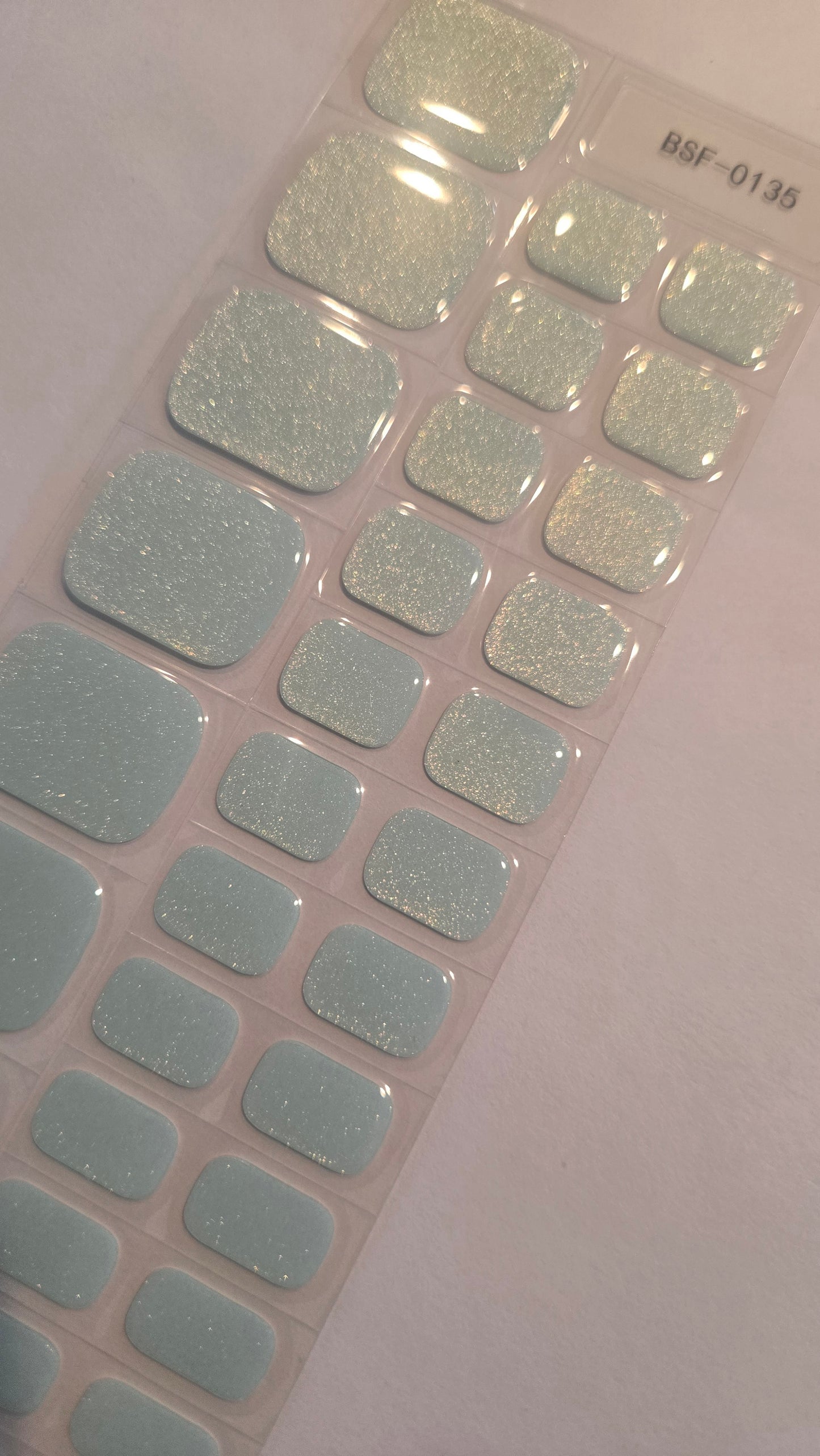 Fußfolien FF135 - Breeze Türkis - UV Free & No Top Coat!