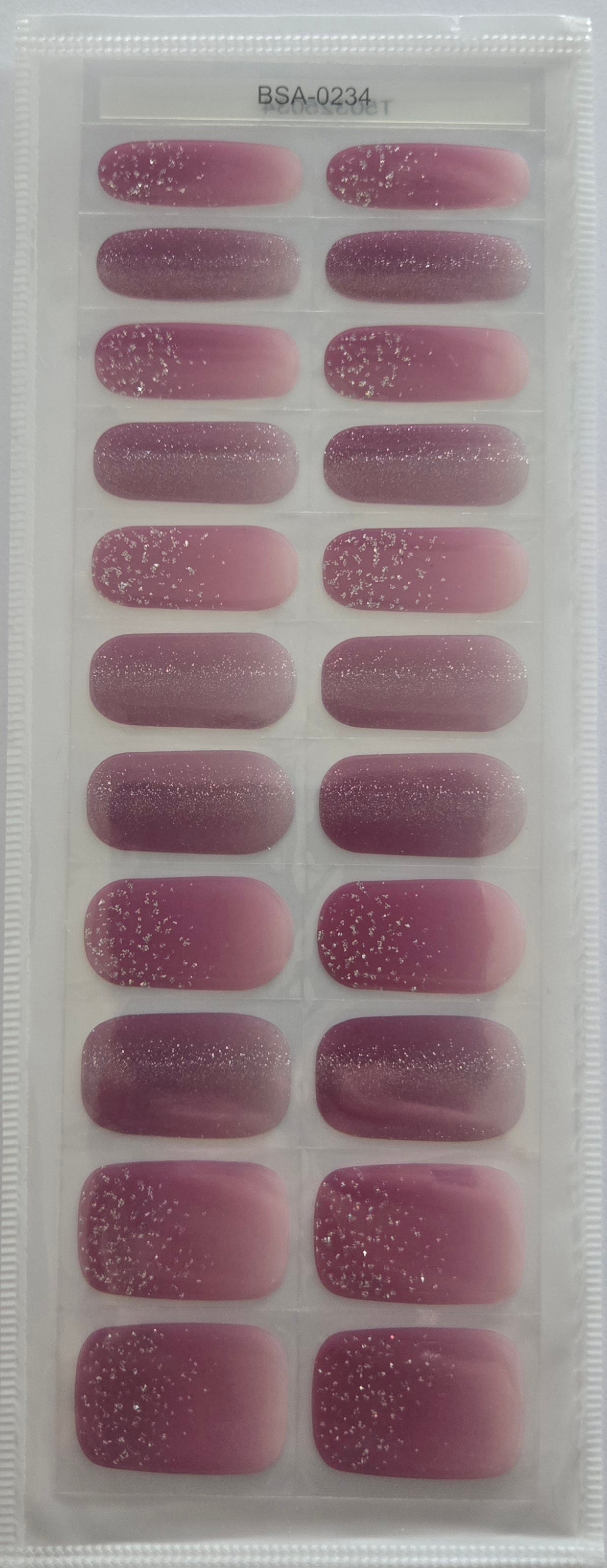UV Free und No Top Coat Nagelfolien - Gina BSA0234