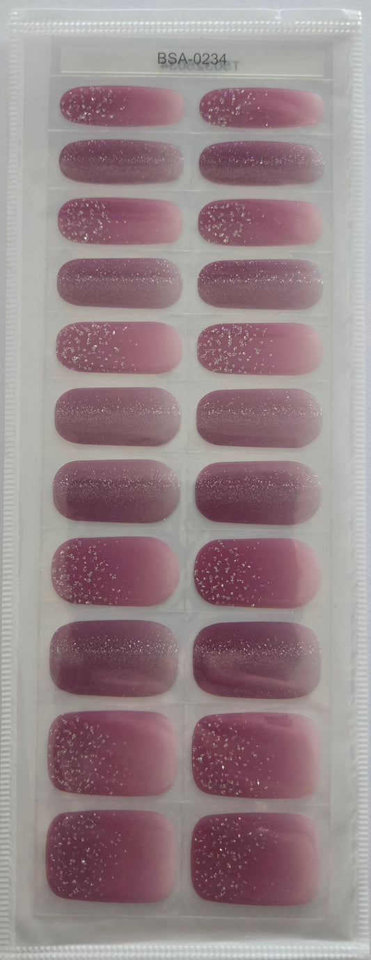 UV Free und No Top Coat Nagelfolien - Gina BSA0234