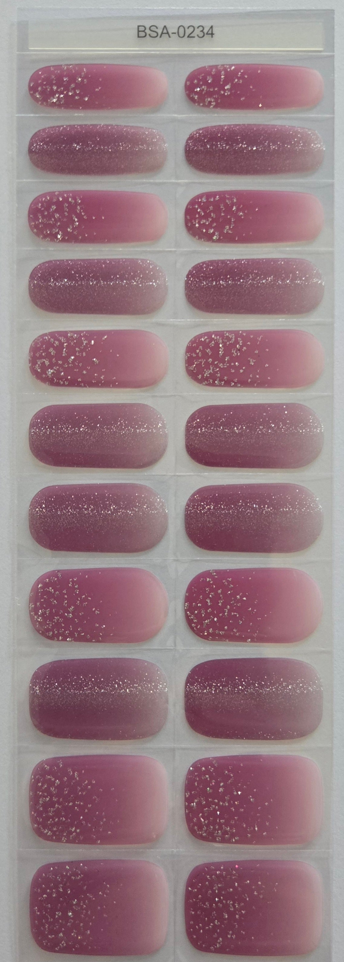 UV Free und No Top Coat Nagelfolien - Gina BSA0234