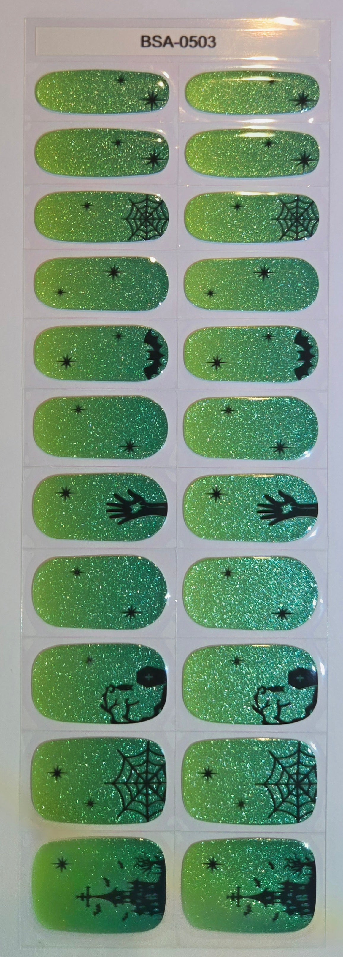 UV Free & No Top Coat- Weird! BSA0503 - Glow in the Dark!