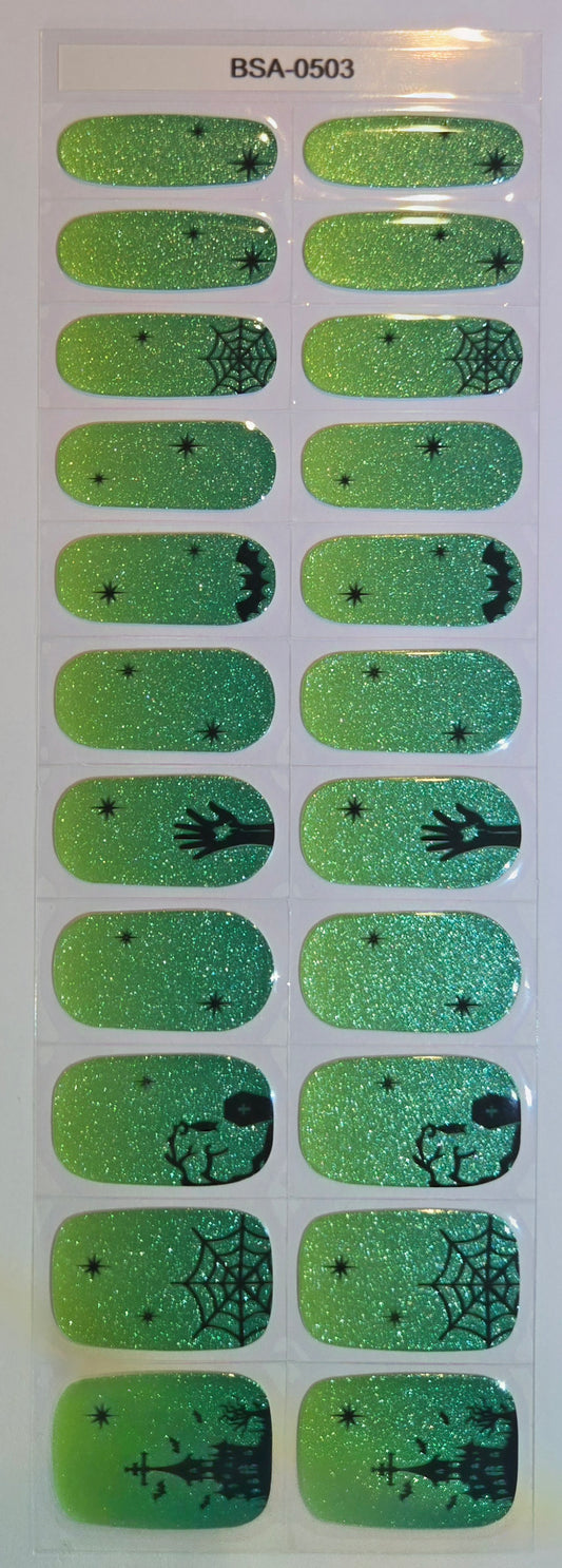 UV Free & No Top Coat- Weird! BSA0503 - Glow in the Dark!