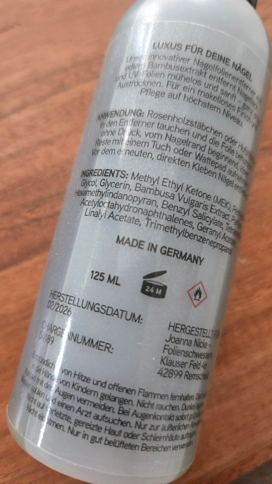 Nagelfolienentferner: BŌ Remover (125ml) - new Edition