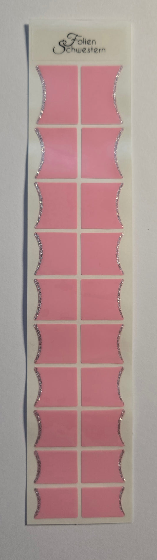 Exclusive - Rose Glitter French Tips T6815 -  LIMITED!