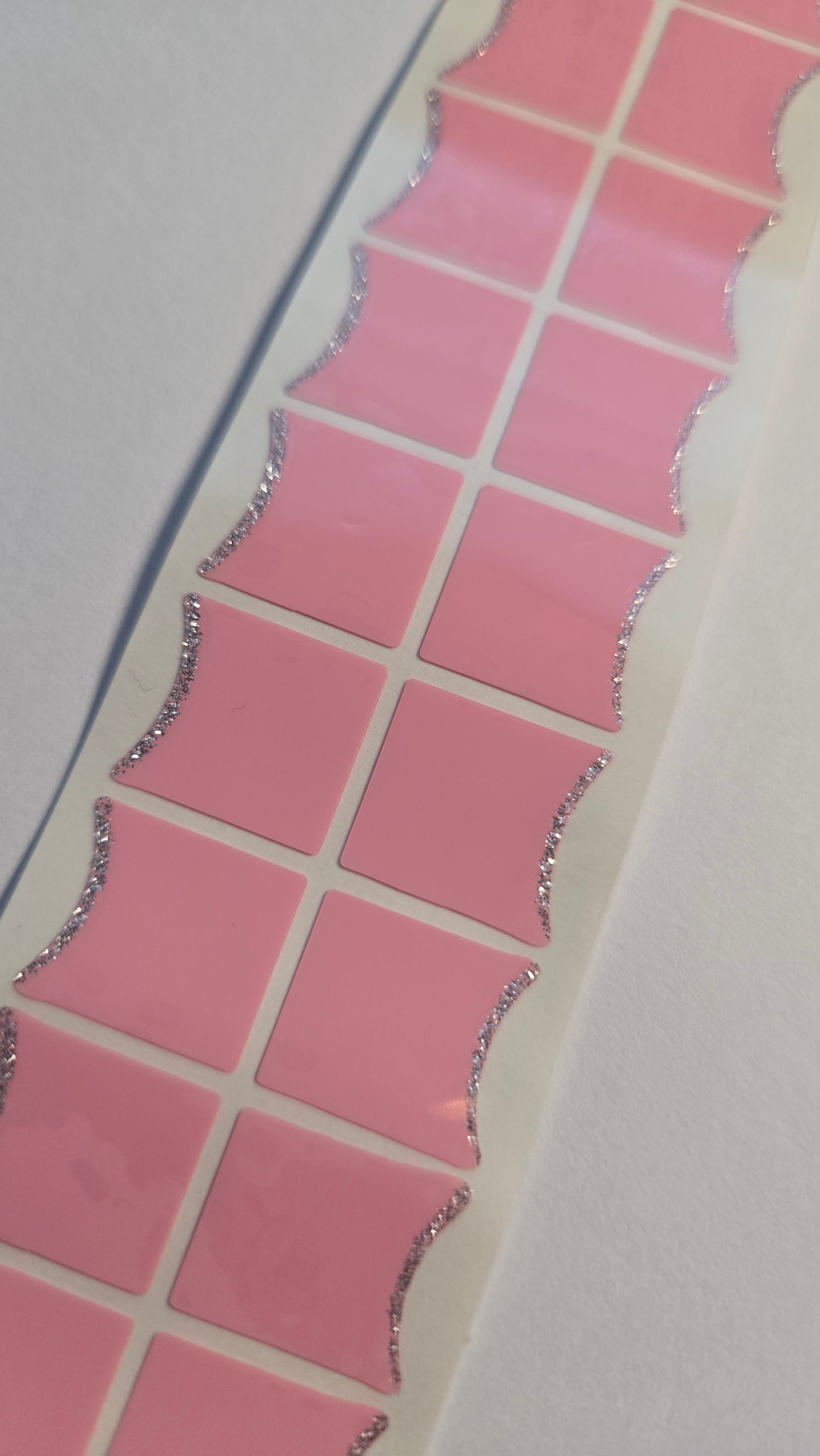 Exclusive - Rose Glitter French Tips T6815 -  LIMITED!