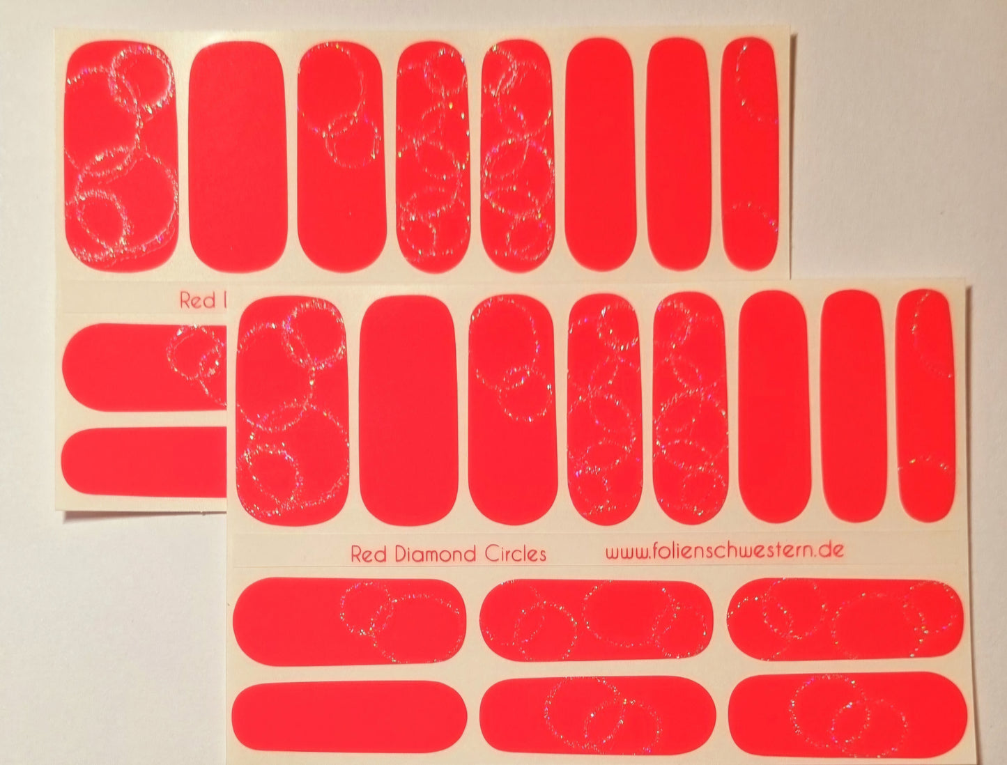 Exclusive - Red Diamond Circles X6412 - LIMITED - 2x14 Stück