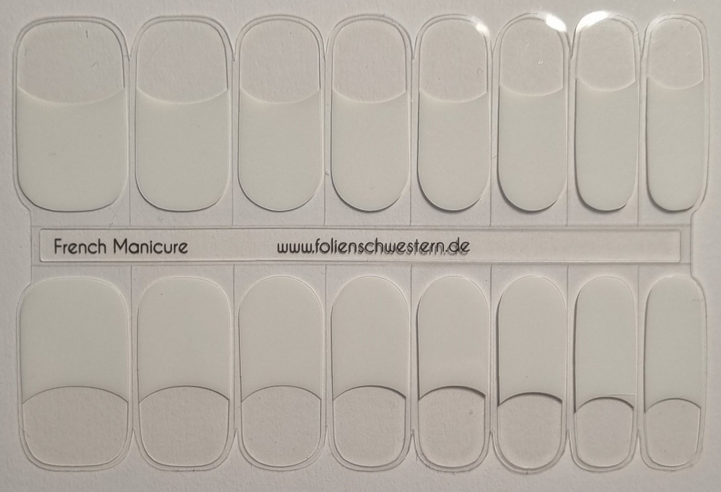 UV Gel Folien SG - Exclusive UV - French Manicure (für lange Nagelbetten) U6539 - LIMITED!