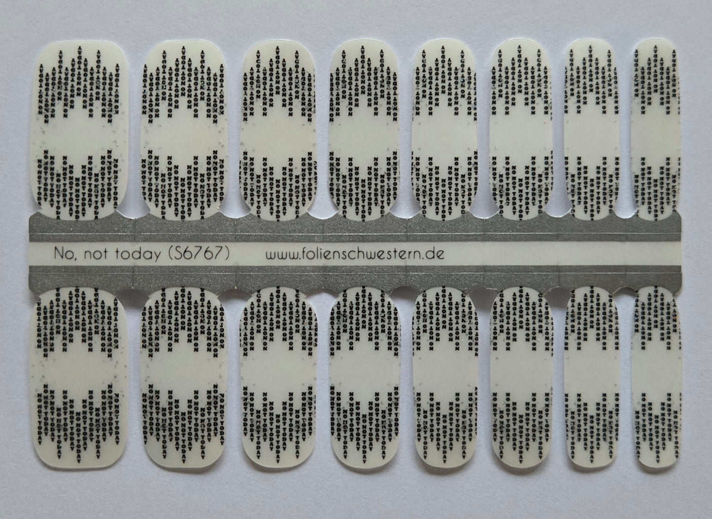 Exclusive - No, not today (transparent) S6767 - LIMITED!