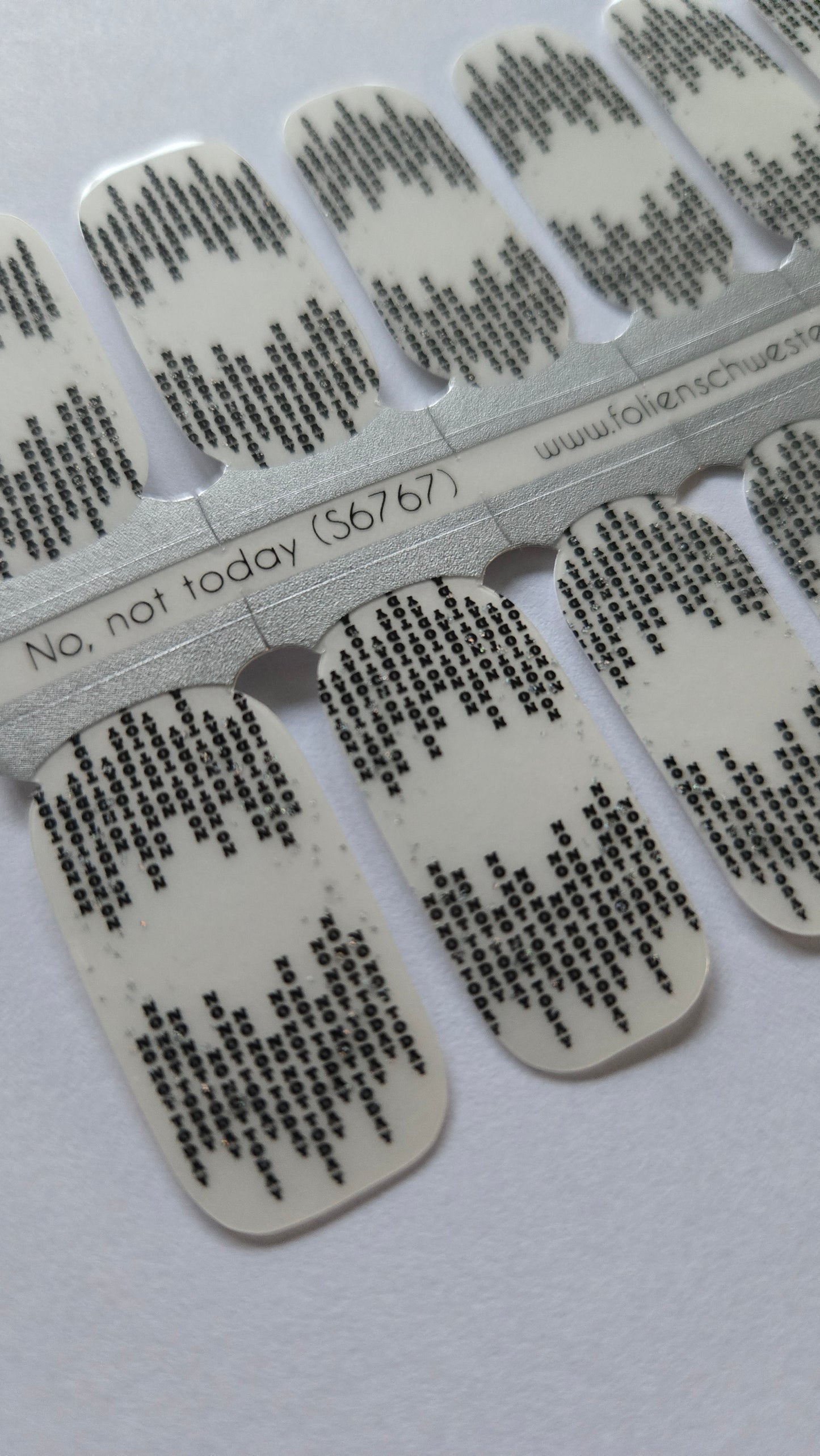 Exclusive - No, not today (transparent) S6767 - LIMITED!