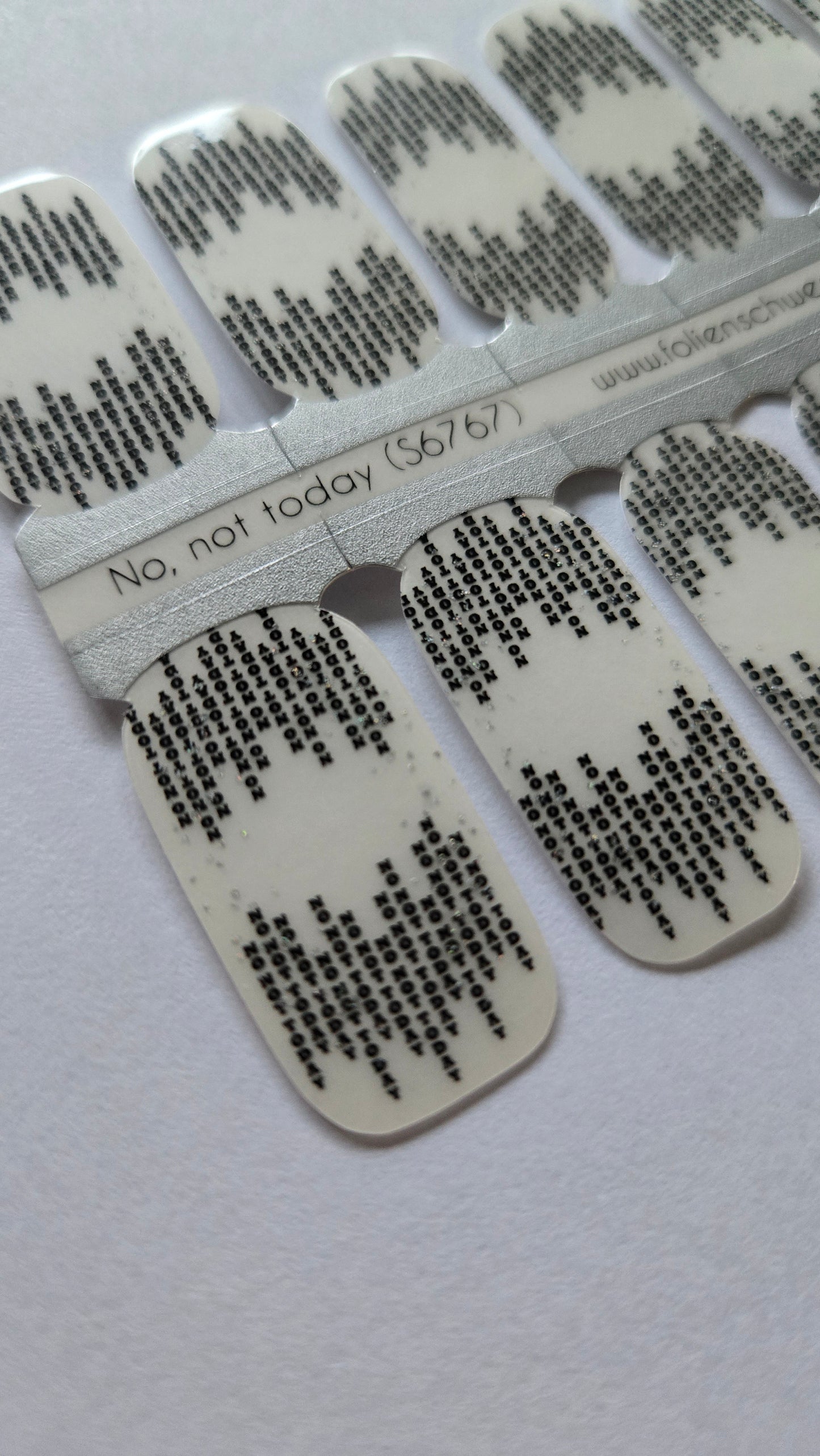 Exclusive - No, not today (transparent) S6767 - LIMITED!