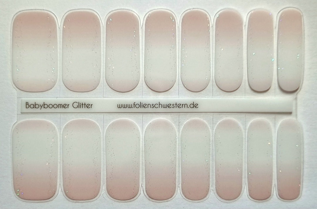 UV Gel Folien SG - Exclusive UV - Babyboomer Glitter U6381 - LIMITED!