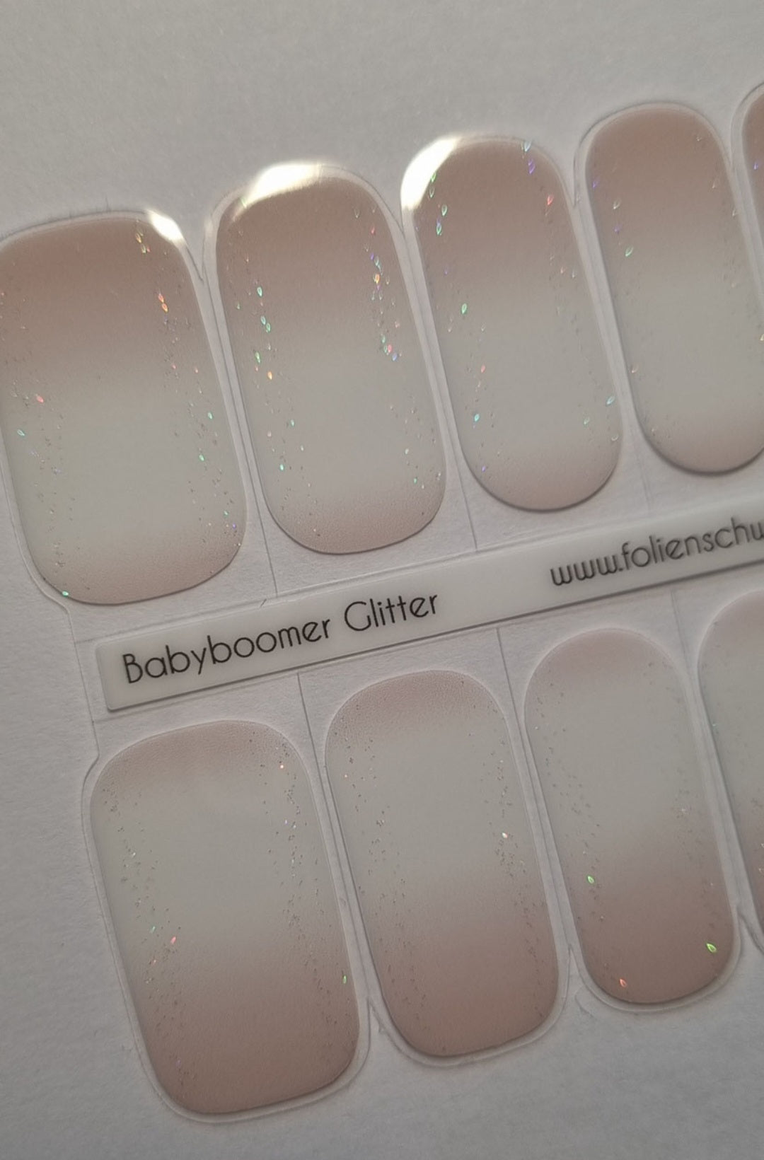 UV Gel Folien SG - Exclusive UV - Babyboomer Glitter U6381 - LIMITED!
