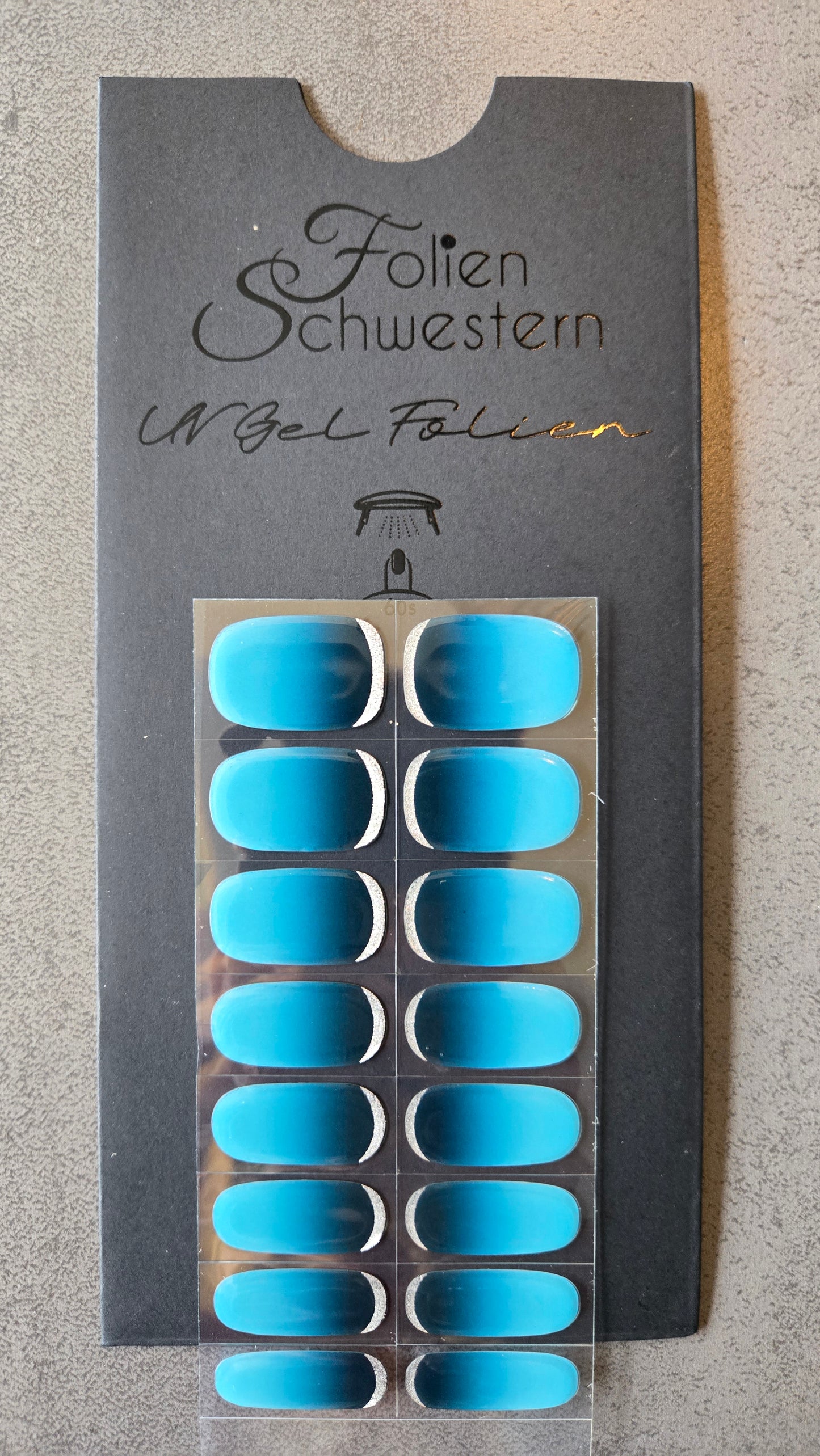 UV Gel Folien NF - Meerblau NF240164