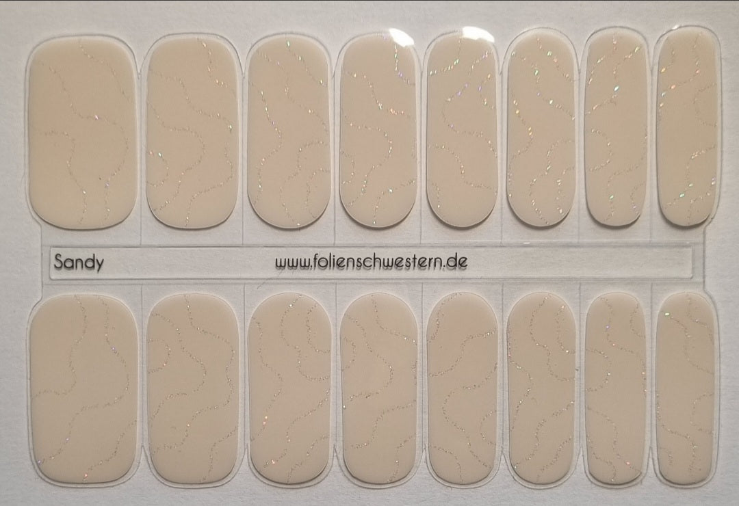 UV Gel Folien SG - Exclusive UV – Sandy U6397 (leicht semitransparent) - LIMITED!